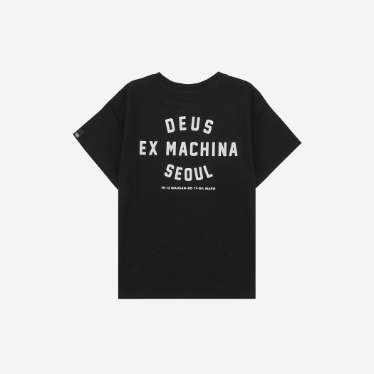 (Kids) Deus Ex Machina College Seoul T-Shirt Black