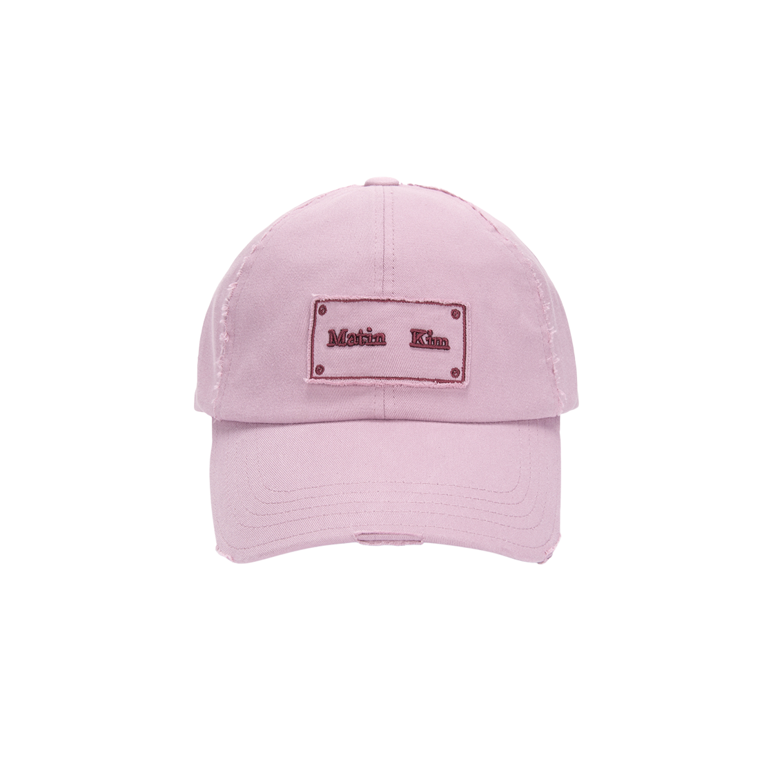 Matin Kim Square Logo Cutout Ball Cap Pink 상세 이미지 1