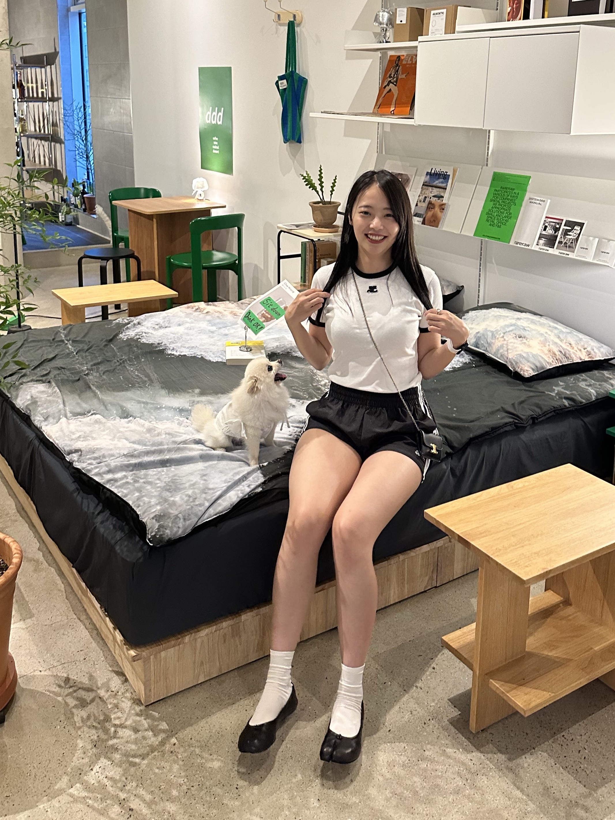 (W) Adidas 3-Stripes Woven Shorts Black - KR Sizing, Celine Card Holder with Flap in Shiny Calfskin Black 착용 스타일 - 3