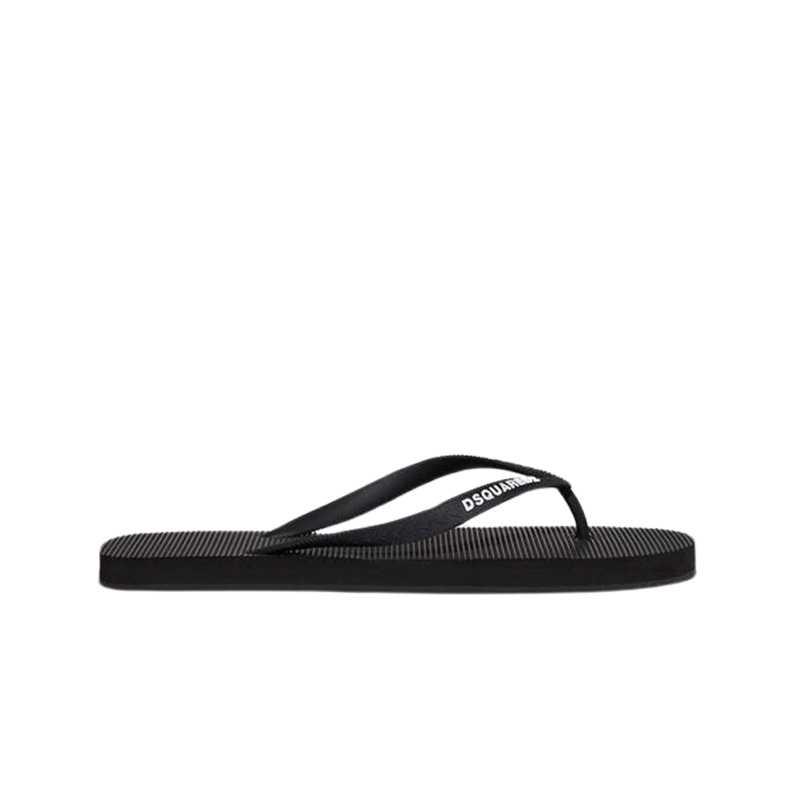 디스퀘어드2 로고 플립플랍 블랙(Dsquared2 Logo Flip Flops Black)