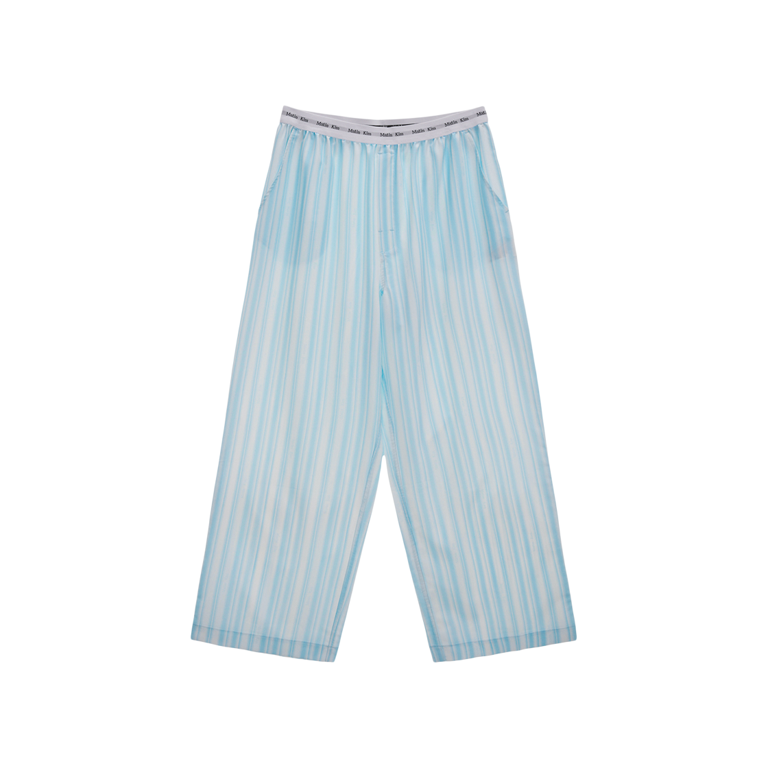 (W) Matin Kim Cozy Pajama Stripe Pants Sky 상세 이미지 1