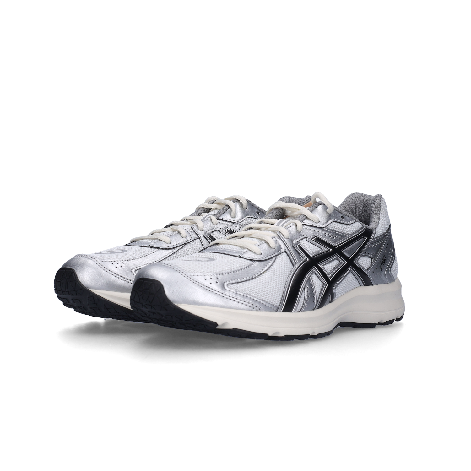 아식스 조그 100 S 화이트 블랙 - 2E 와이드(Asics Jog 100 S White Black - 2E Wide)