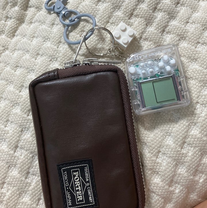 Porter Freestyle Multi Coin Case Brown 착용 스타일