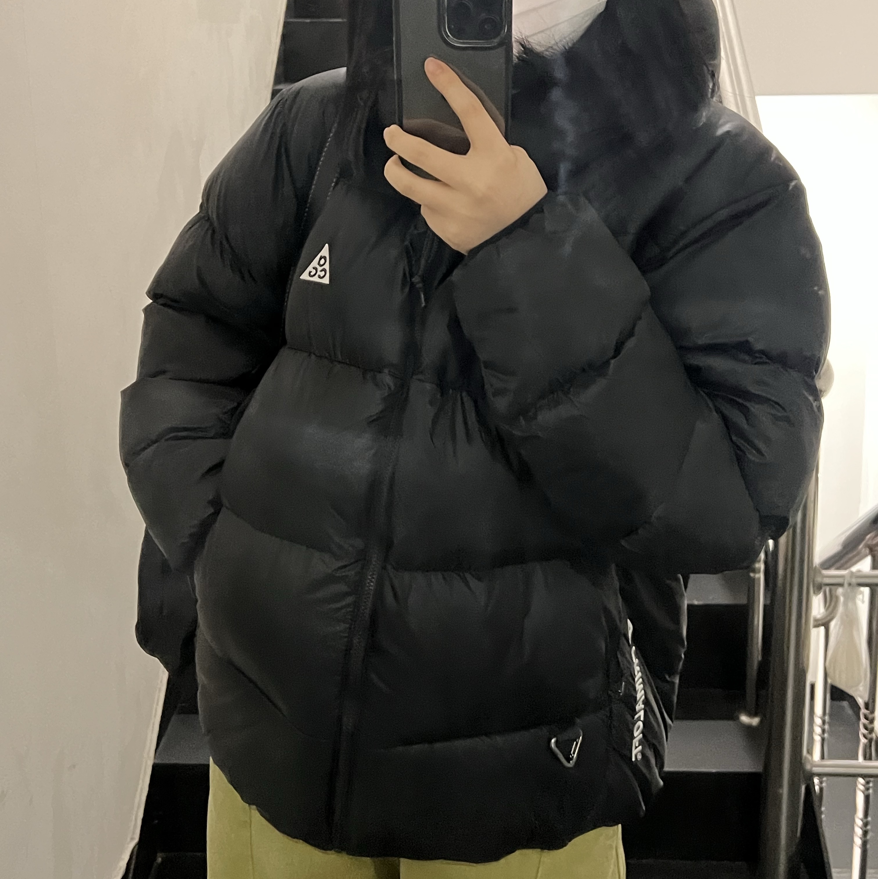 Nike ACG Therma-Fit ADV Lunar Lake Puffer Jacket Black - Asia 착용 스타일