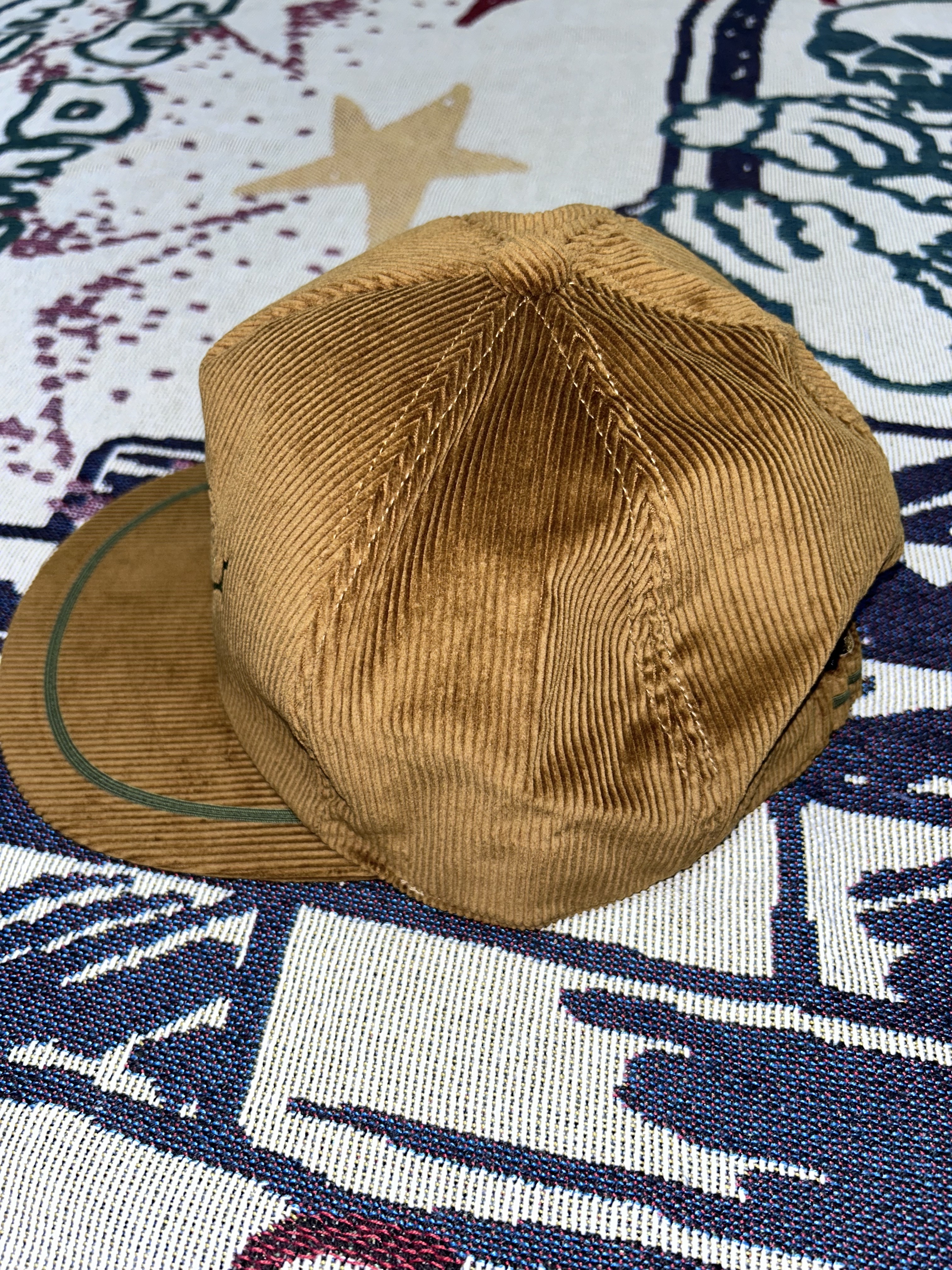 South2 West8 Corduroy Trucker Hat Brown 착용 스타일 - 2