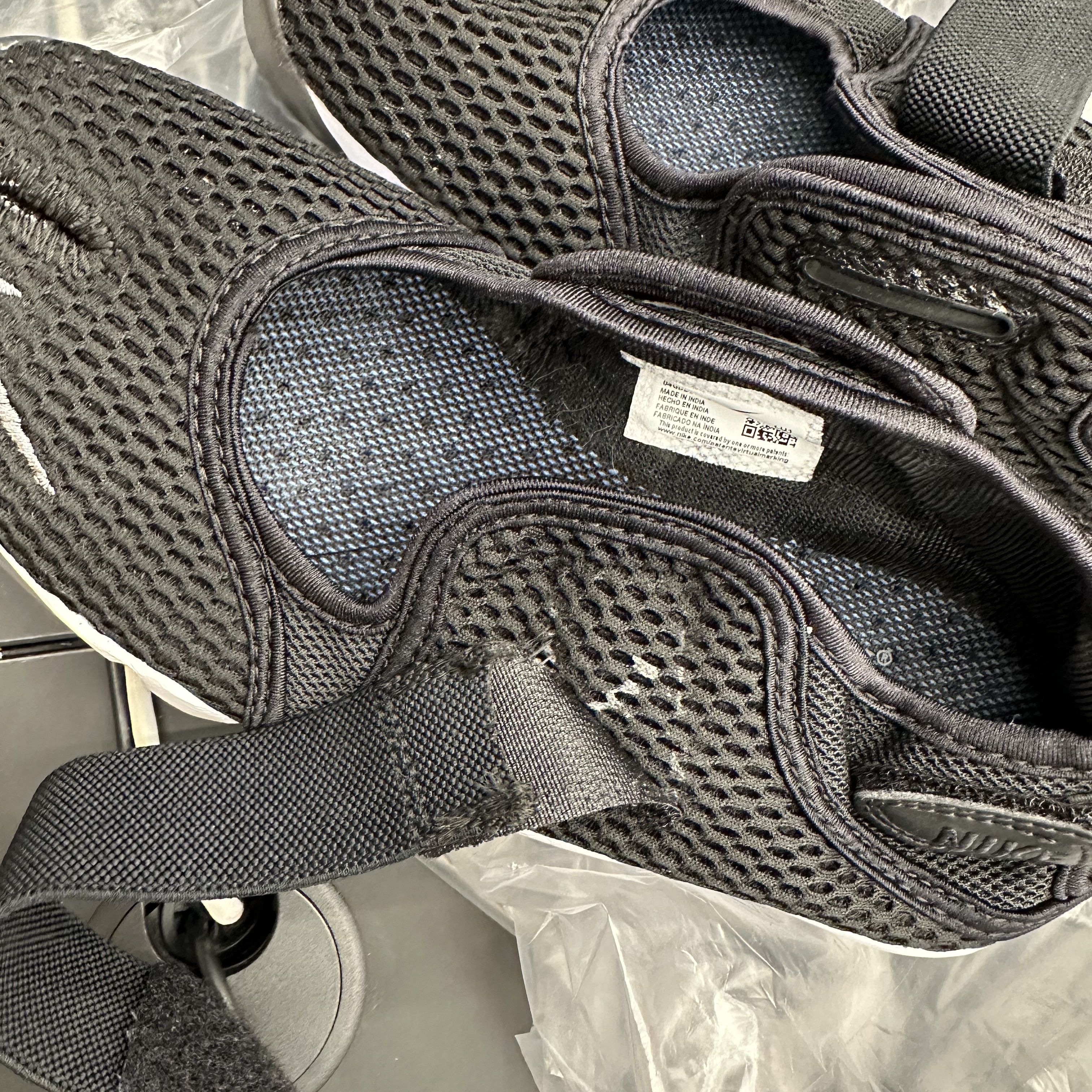 (W) Nike Air Rift Breathe Black 착용 스타일