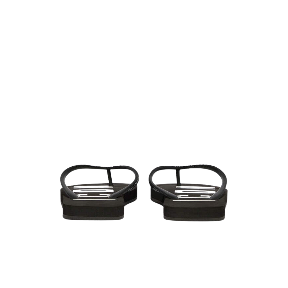 디스퀘어드2 비 아이콘 플립플랍 블랙(Dsquared2 Be Icon Flip Flops Black) - 2