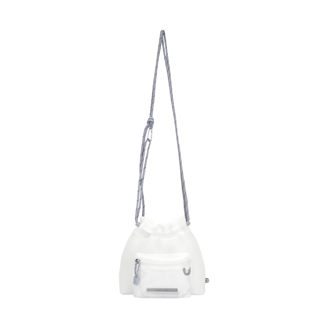 마뗑킴 카고 메쉬 크로스 백 화이트(Matin Kim Cargo Mesh Cross Bag White)