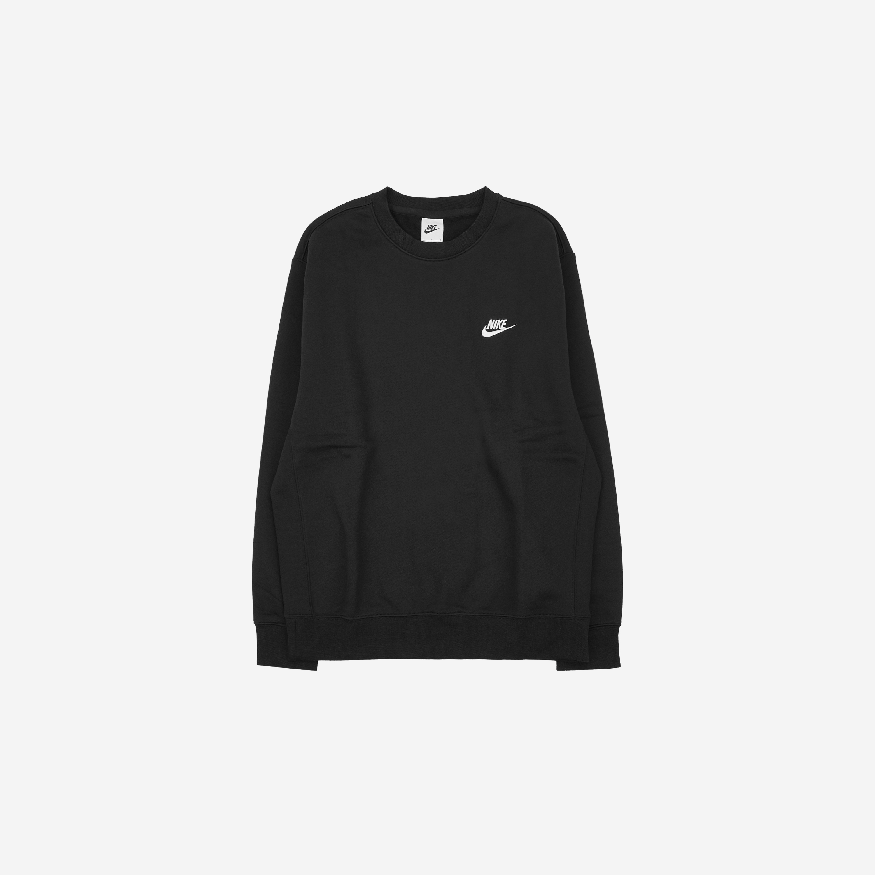 Nike NSW Club Fleece Crew Sweatshirt Black - Asia