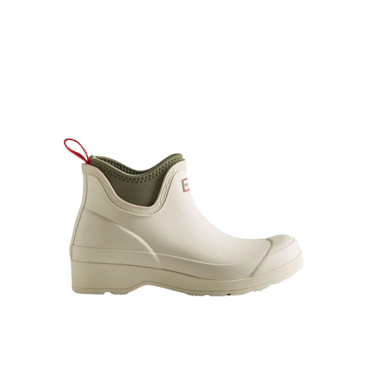 (W) Hunter Play Chelsea Neoprene Boots Shaded White Lichen Green