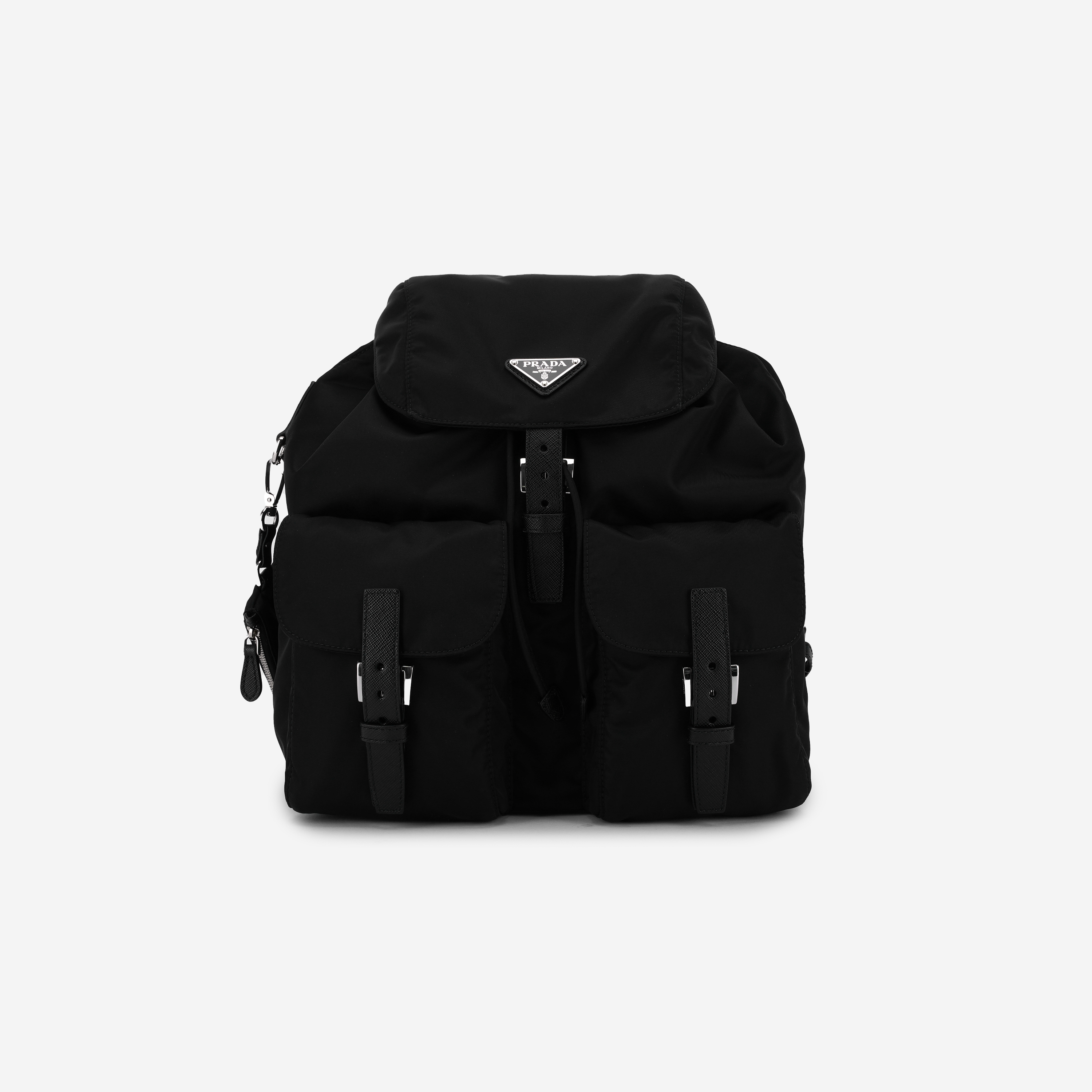 Prada Re-Nylon Medium Backpack Black