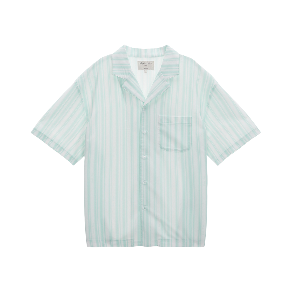 Matin Kim☆COZY PAJAMA STRIPE SHIRT COZY PAJAMA STRIPE SHIRT IN SKY - MATINKIM