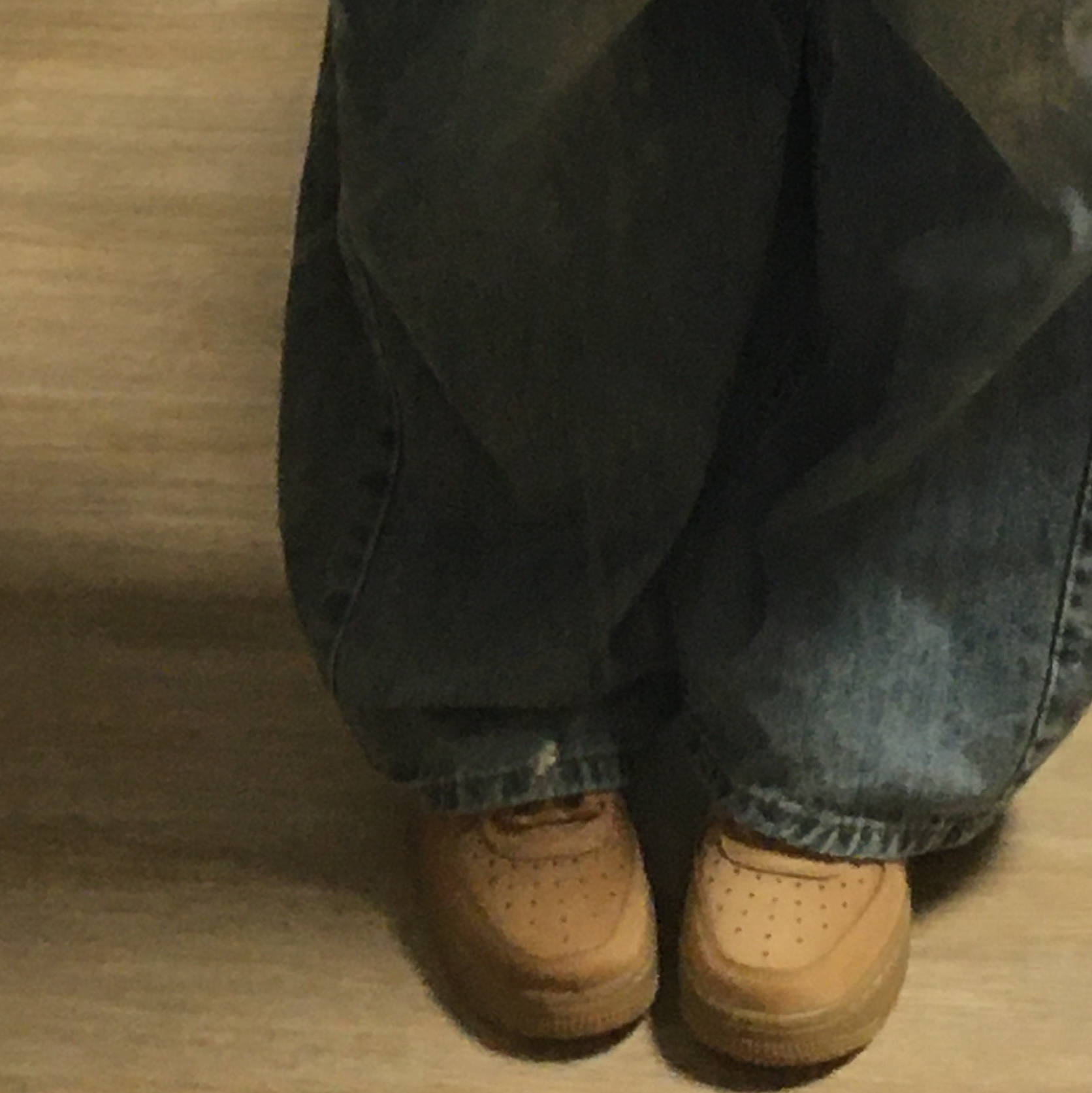 (W) Nike Air Force 1 '07 WB Flax Wheat 착용 스타일