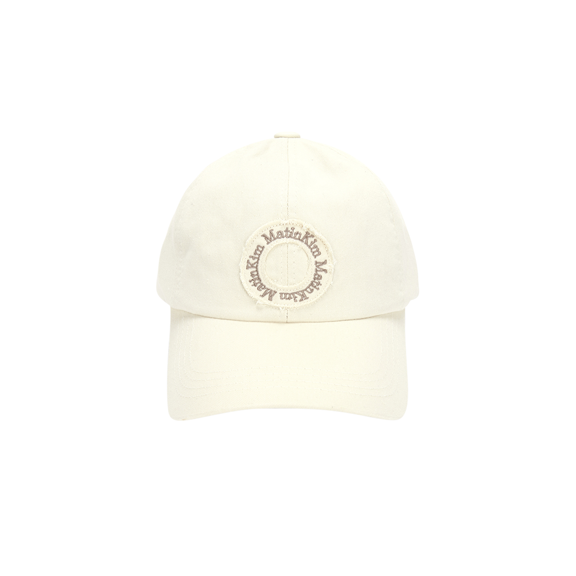 Matin Kim Applique Circle Logo Ball Cap Ivory 상세 이미지 1