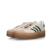 (W) Adidas Gazelle Bold Cream White Collegiate Green