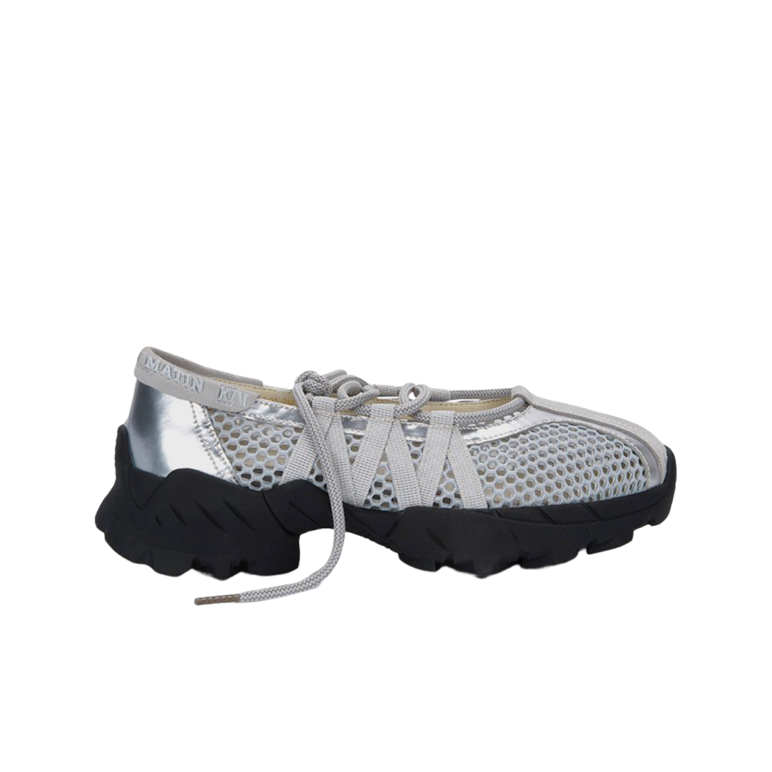 (W) 마뗑킴 메쉬 발레 스니커즈 실버((W) Matin Kim Mesh Ballet Sneakers Silver)
