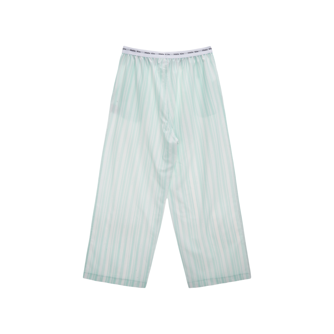 (W) Matin Kim Cozy Pajama Stripe Pants Green 상세 이미지 2