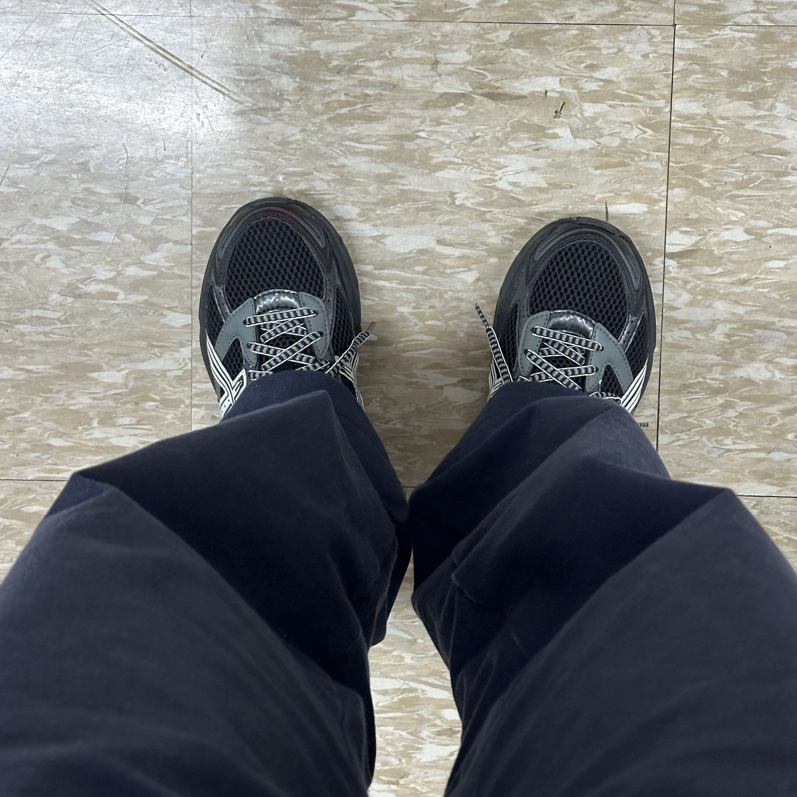 Asics Gel-1130 Black Glacier Grey - Folder Exclusive 착용 스타일 - 3