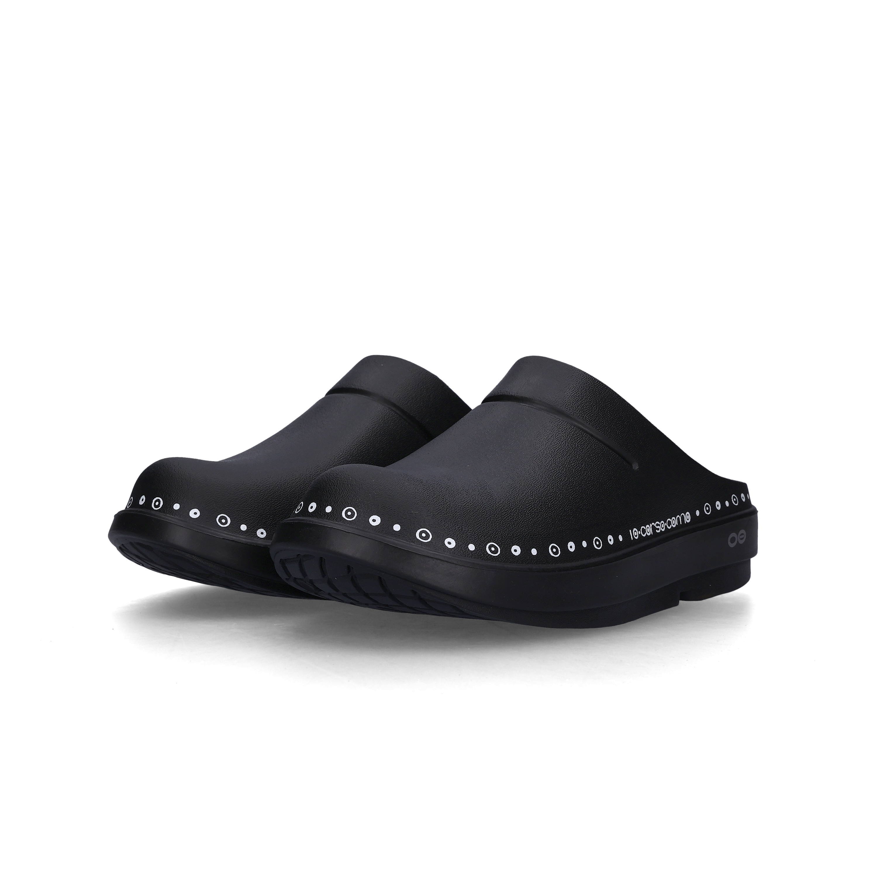 우포스 x 10 꼬르소 꼬모 클로그 블랙(Oofos x 10 Corso Como Clog Black)