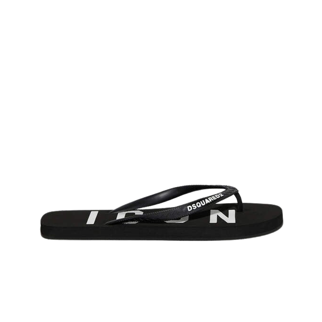 디스퀘어드2 비 아이콘 플립플랍 블랙(Dsquared2 Be Icon Flip Flops Black)