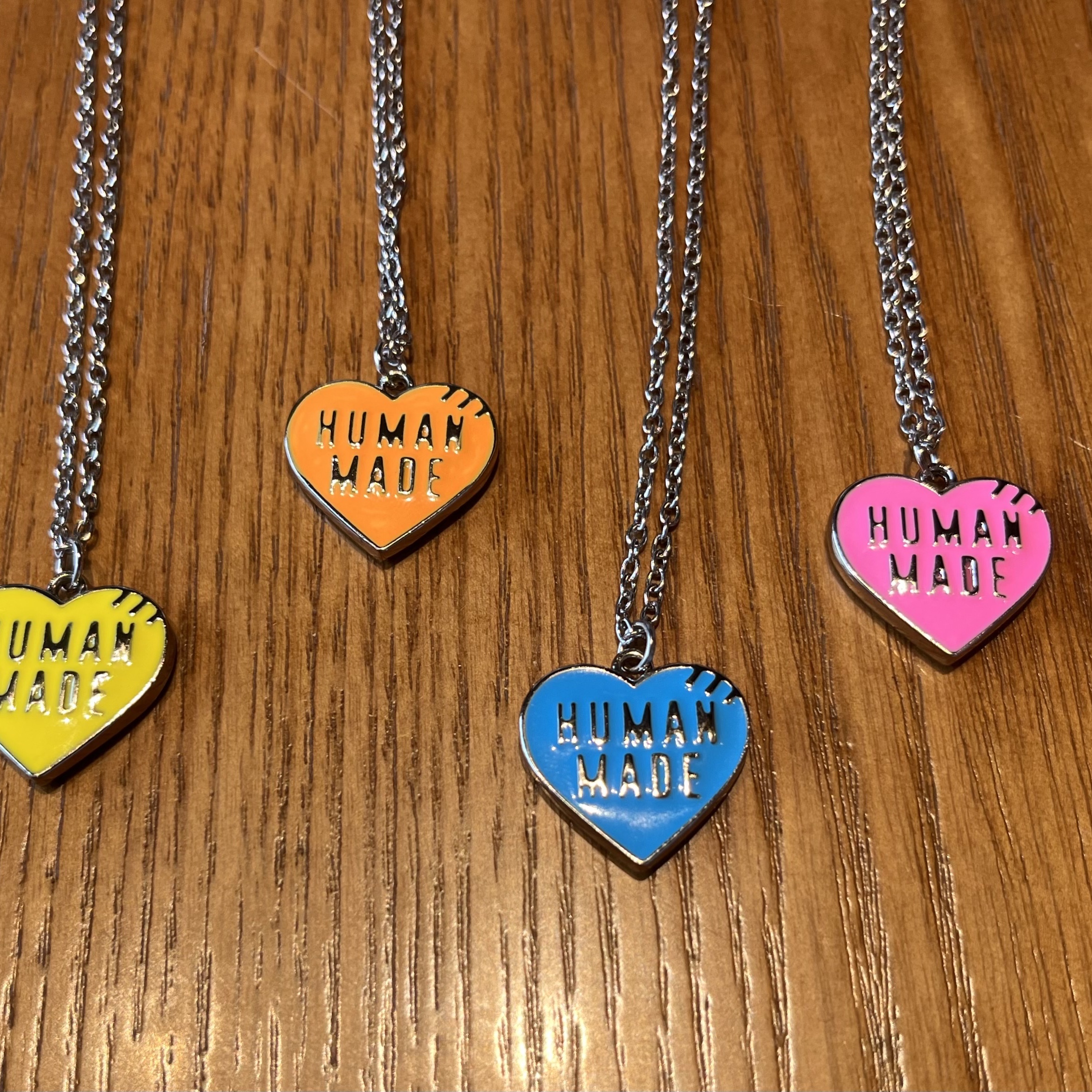 Human Made Heart Keycharm Silver 착용 스타일
