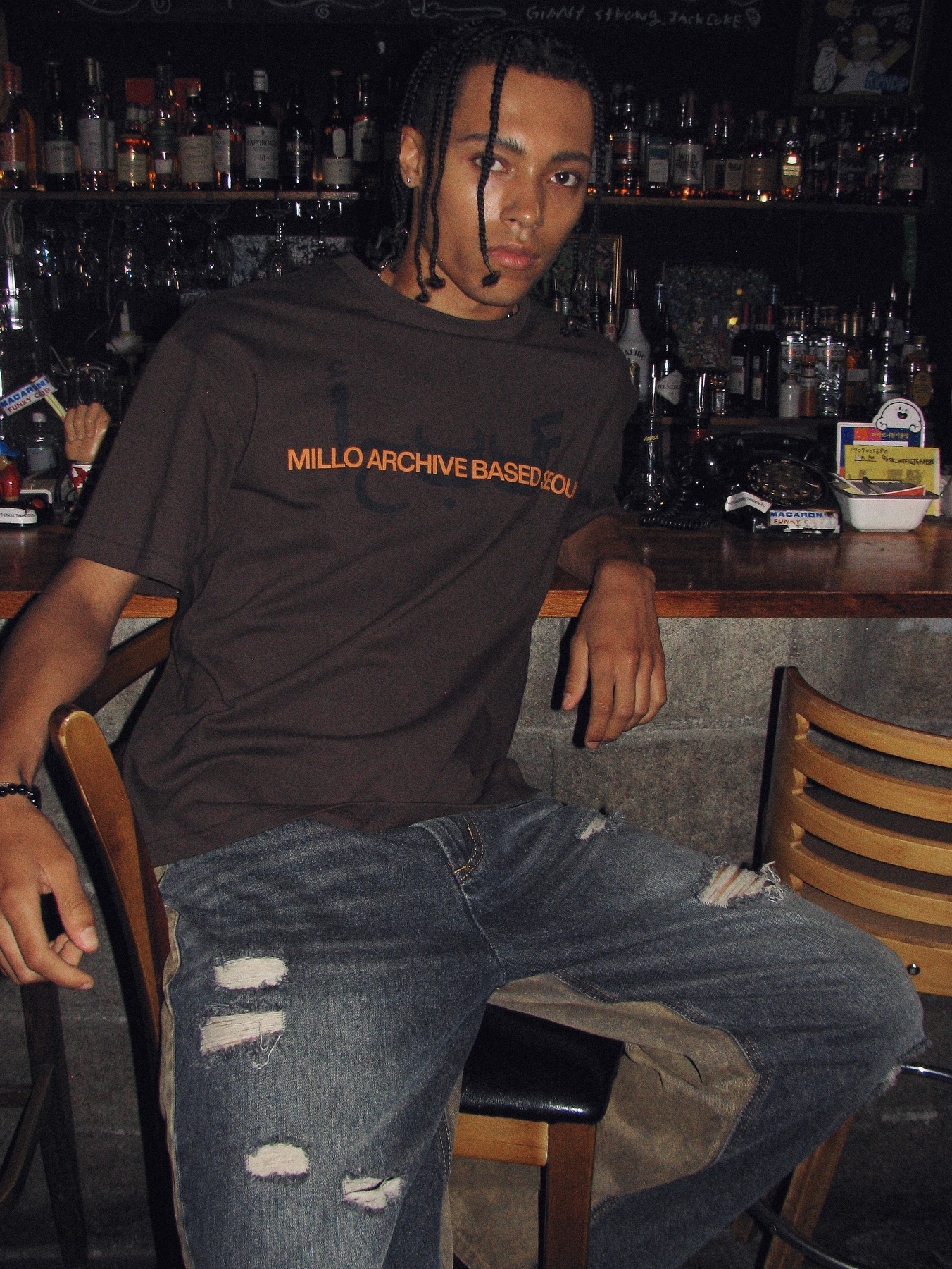 Millo Archive Live T-Shirts Ivory 착용 스타일 - 2