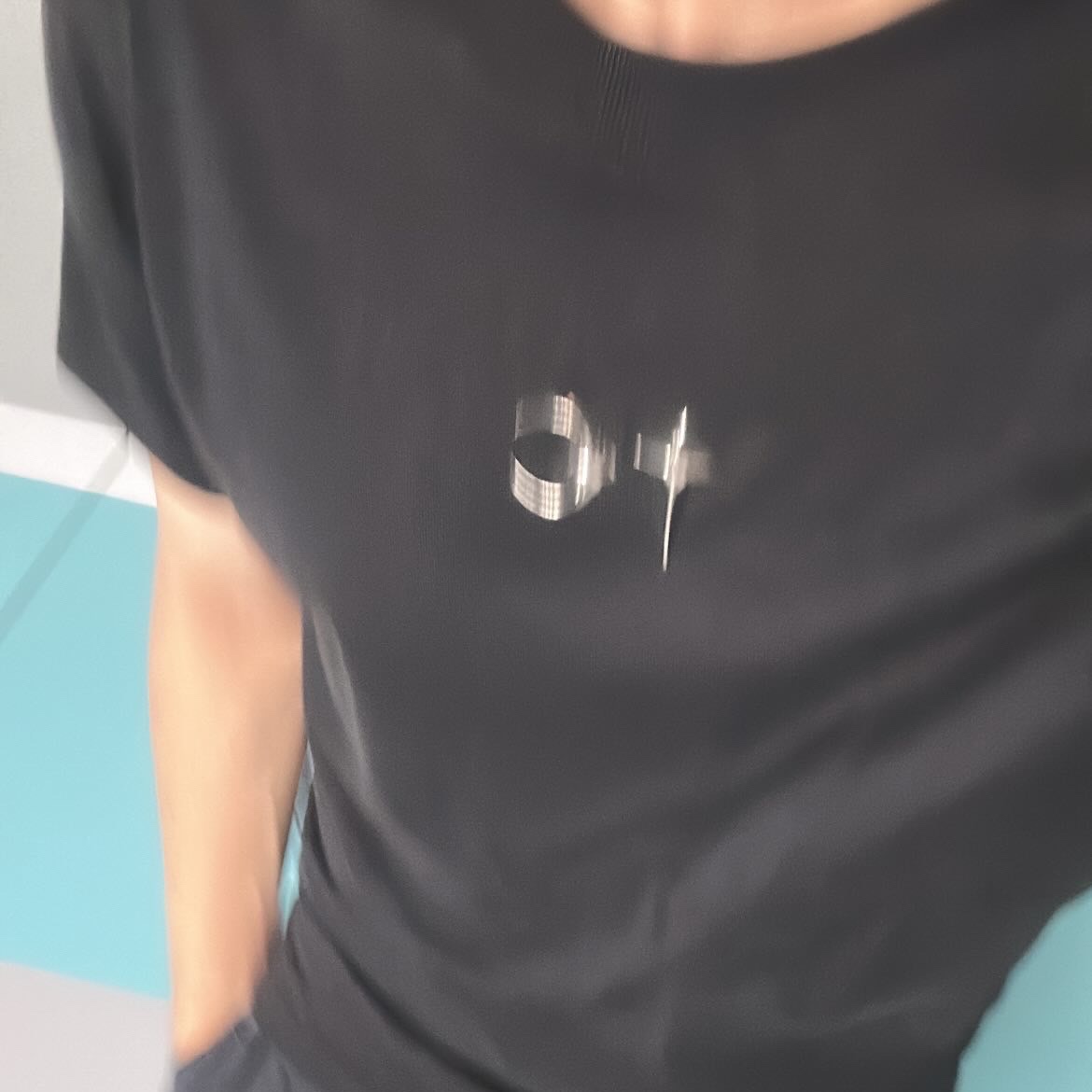 Thug Club Back T-Shirt Slim Black 착용 스타일