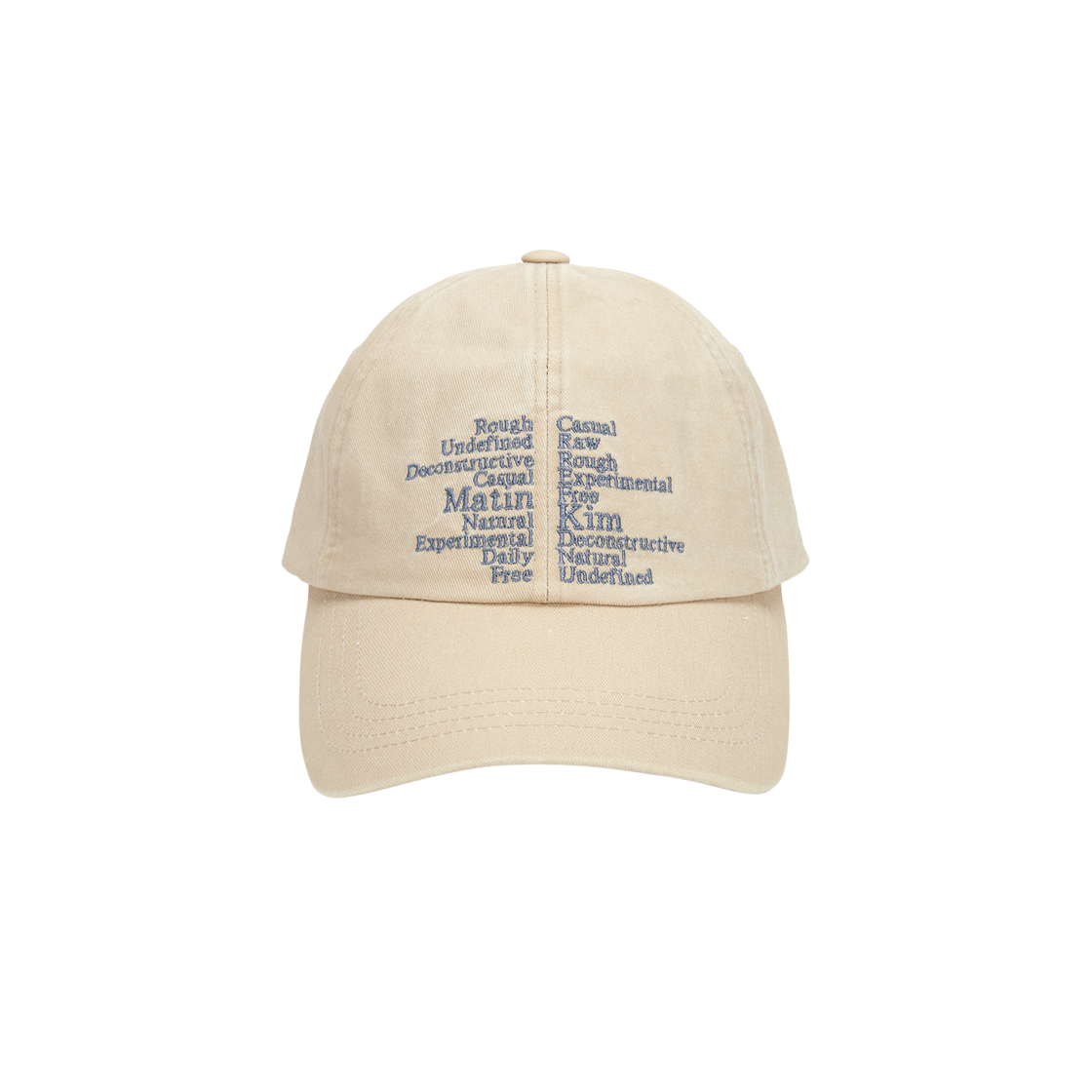 Matin Kim Keyword Lettering Ball Cap Beige 상세 이미지 1