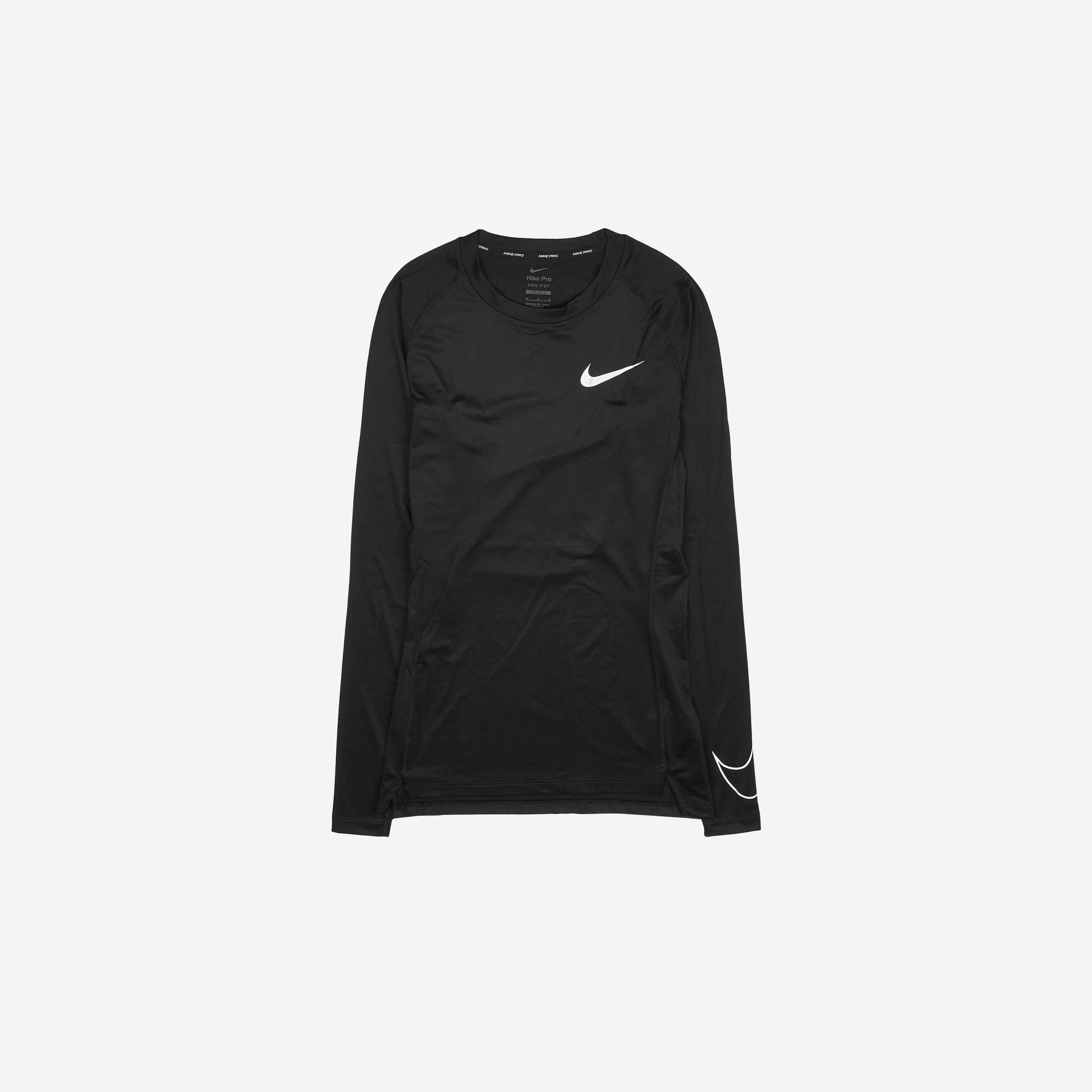 Nike Pro Dri-Fit Tight-Fit Long Sleeve Top Black - Asia