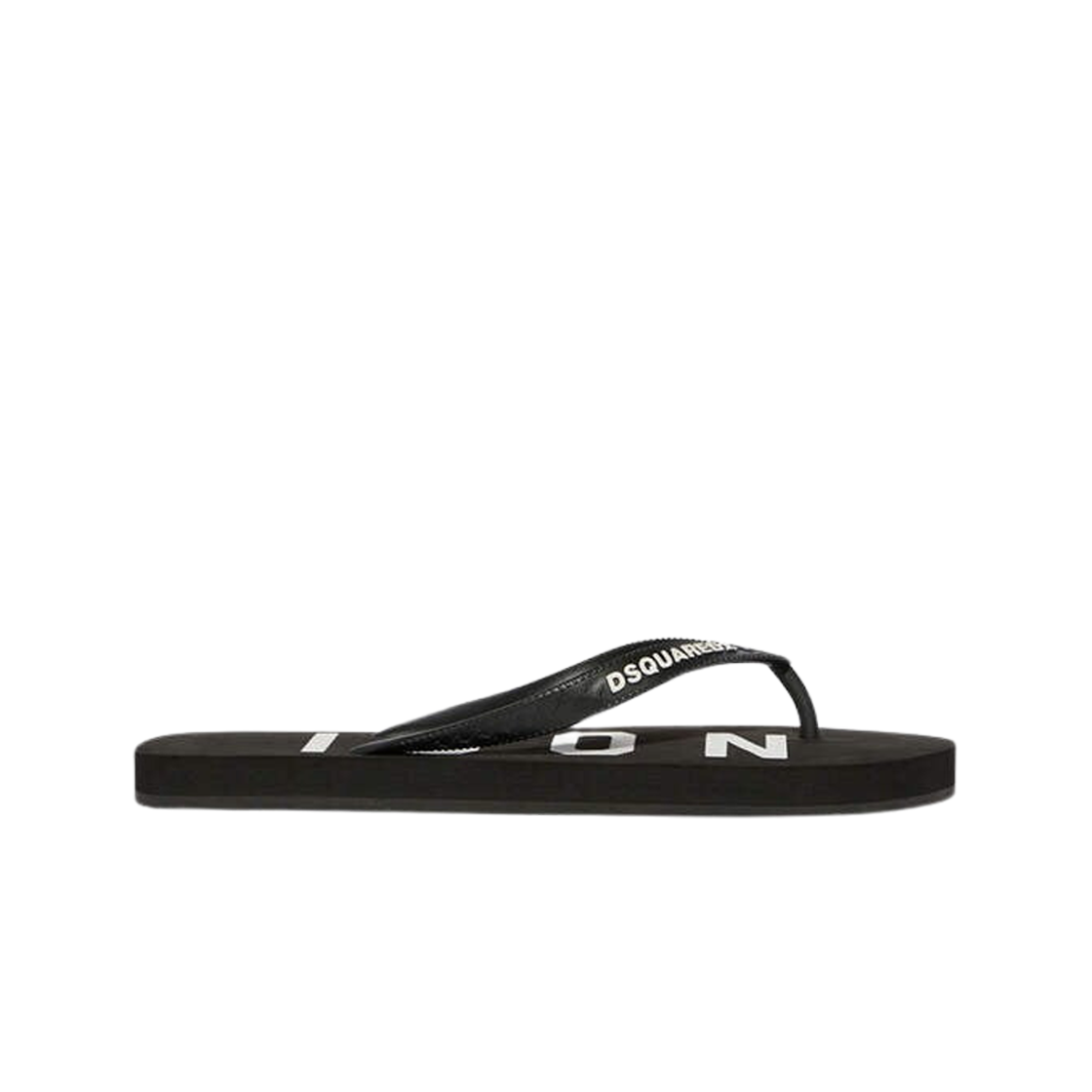 (W) 디스퀘어드2 비 아이콘 비치 슈즈 블랙((W) Dsquared2 Be Icon Beach Shoes Black)