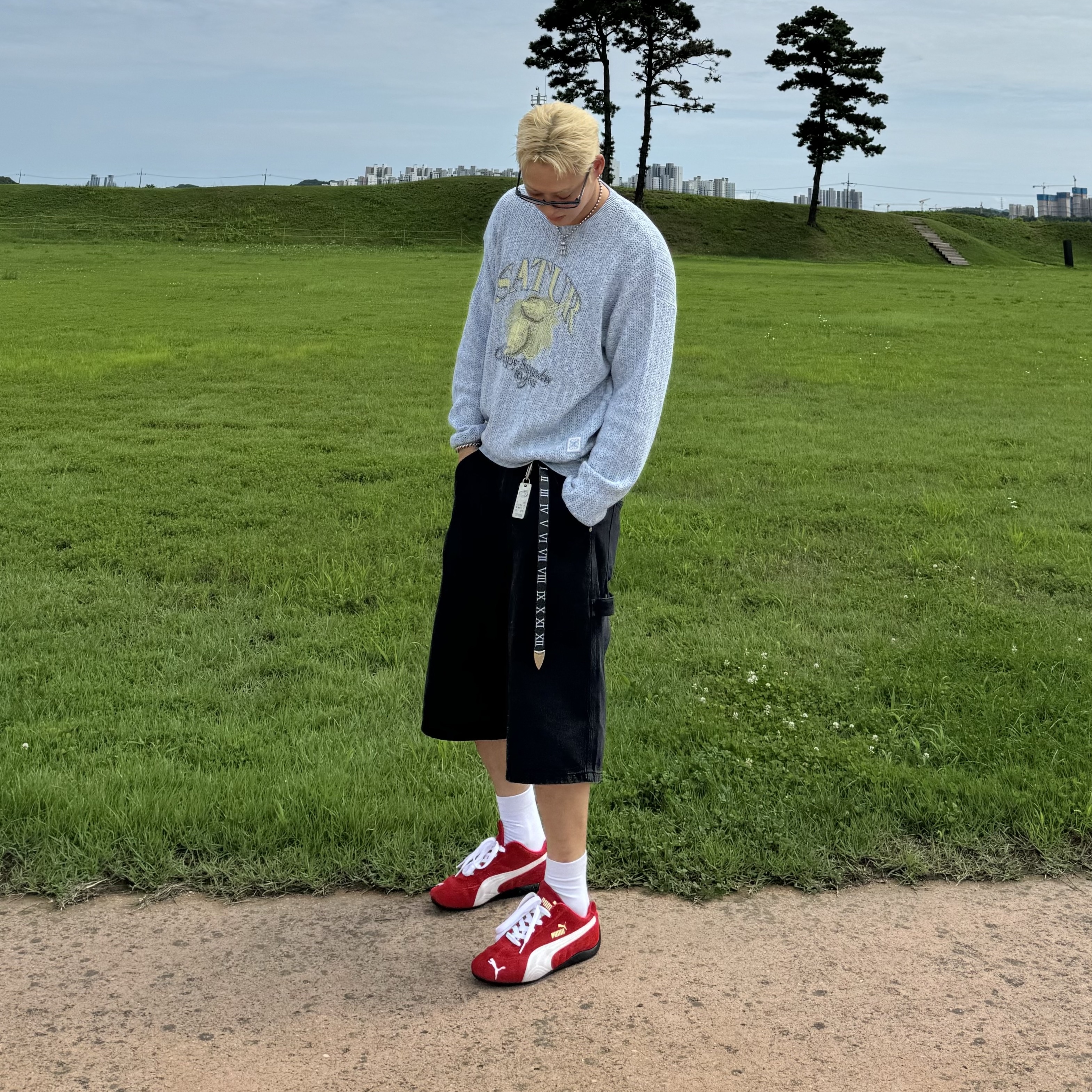 Puma Speedcat OG Red White 착용 스타일 - 3