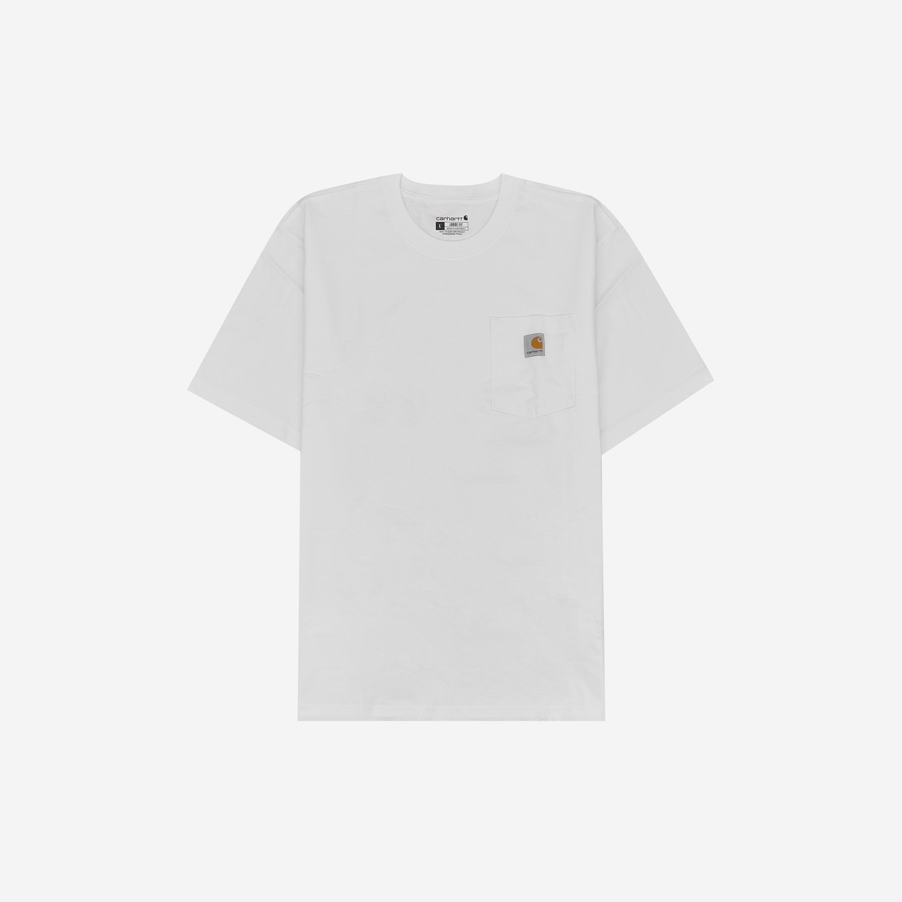 Carhartt Loose Fit Heavyweight Regular Short Sleeve Pocket T-Shirt White