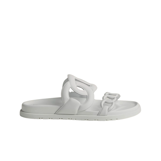(W) Hermes Extra Sandal Nappa & Blanc
