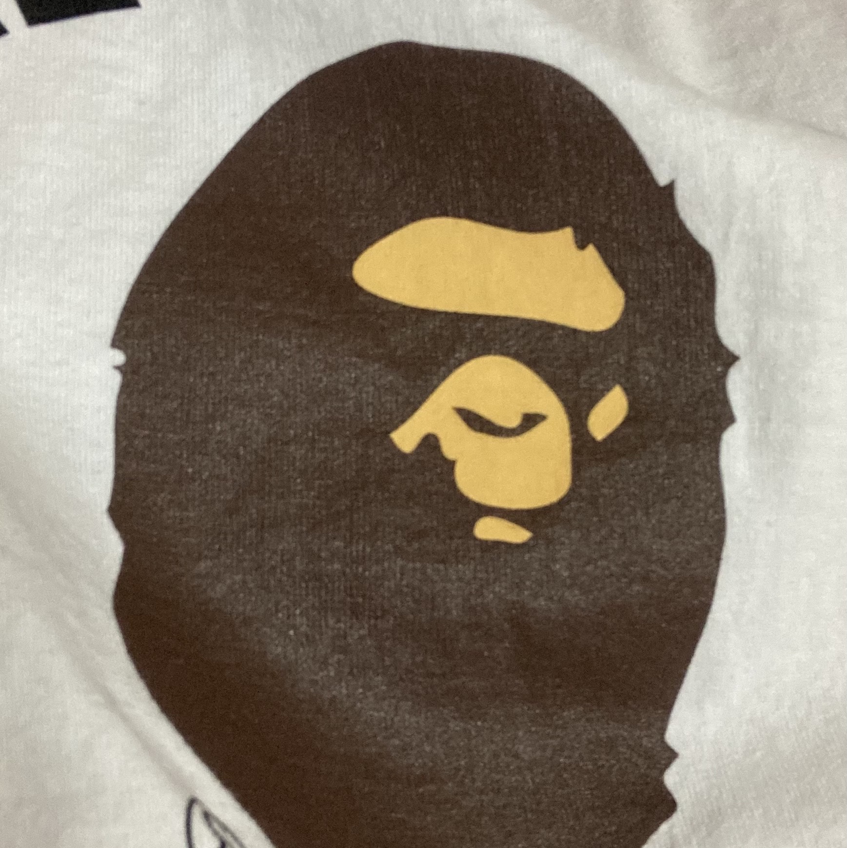 BAPE College T-Shirt White 착용 스타일