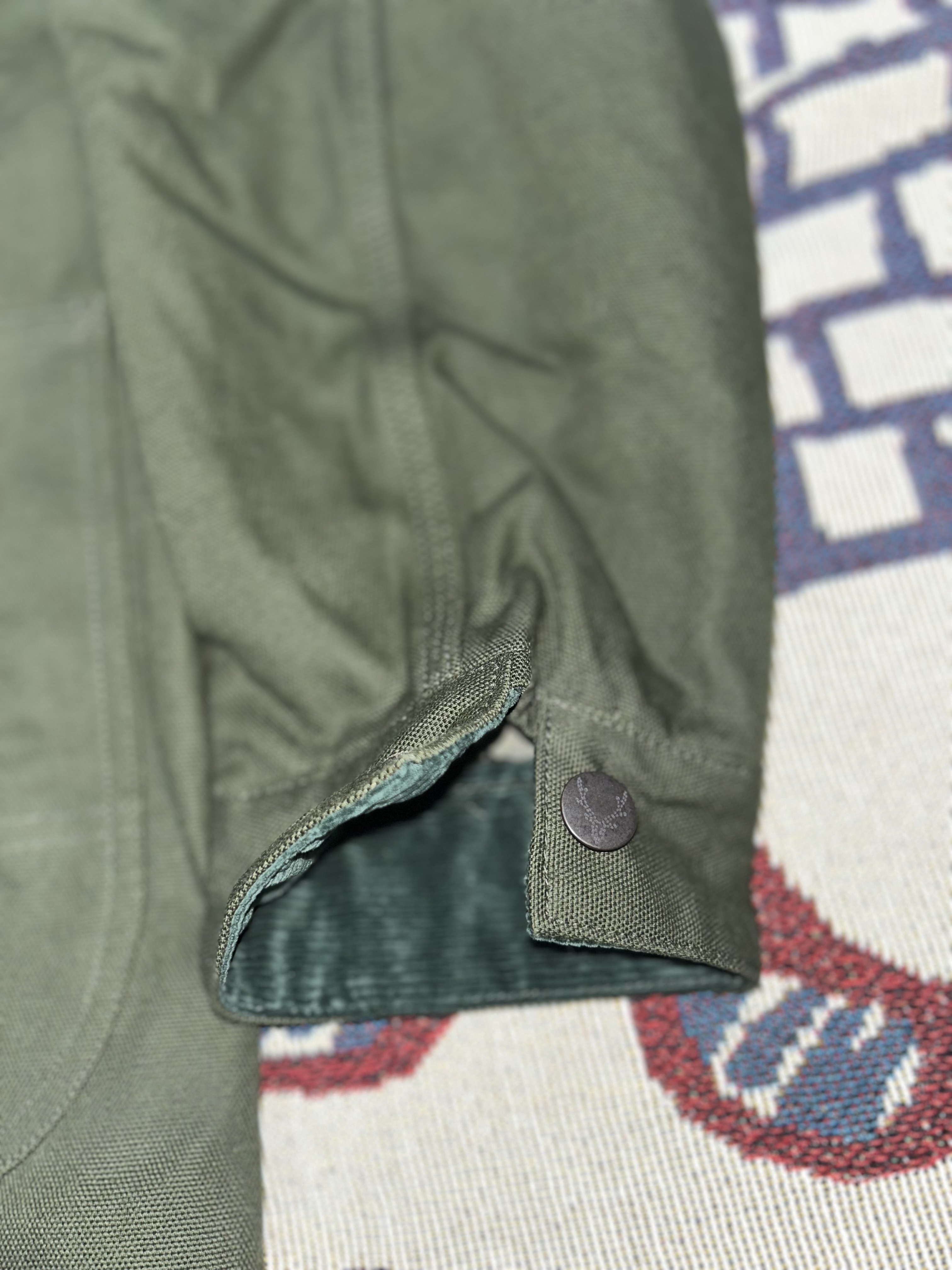 South2 West8 Coverall Jacket Green 착용 스타일 - 4