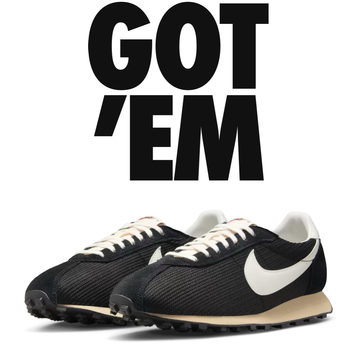 Nike LD-1000 SP Black and Sail 착용 스타일