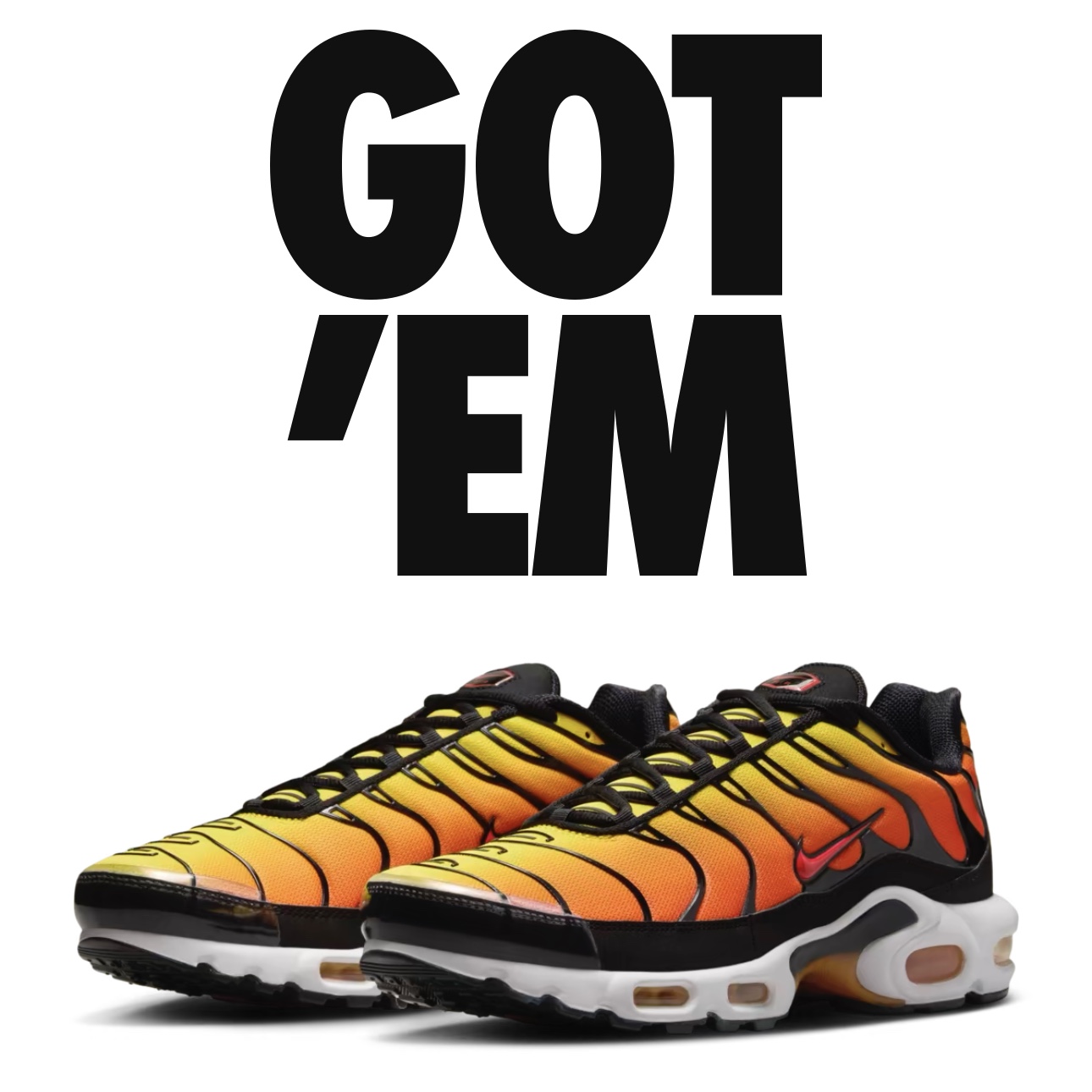 Nike Air Max Plus Bright Ceramic and Tour Yellow 착용 스타일