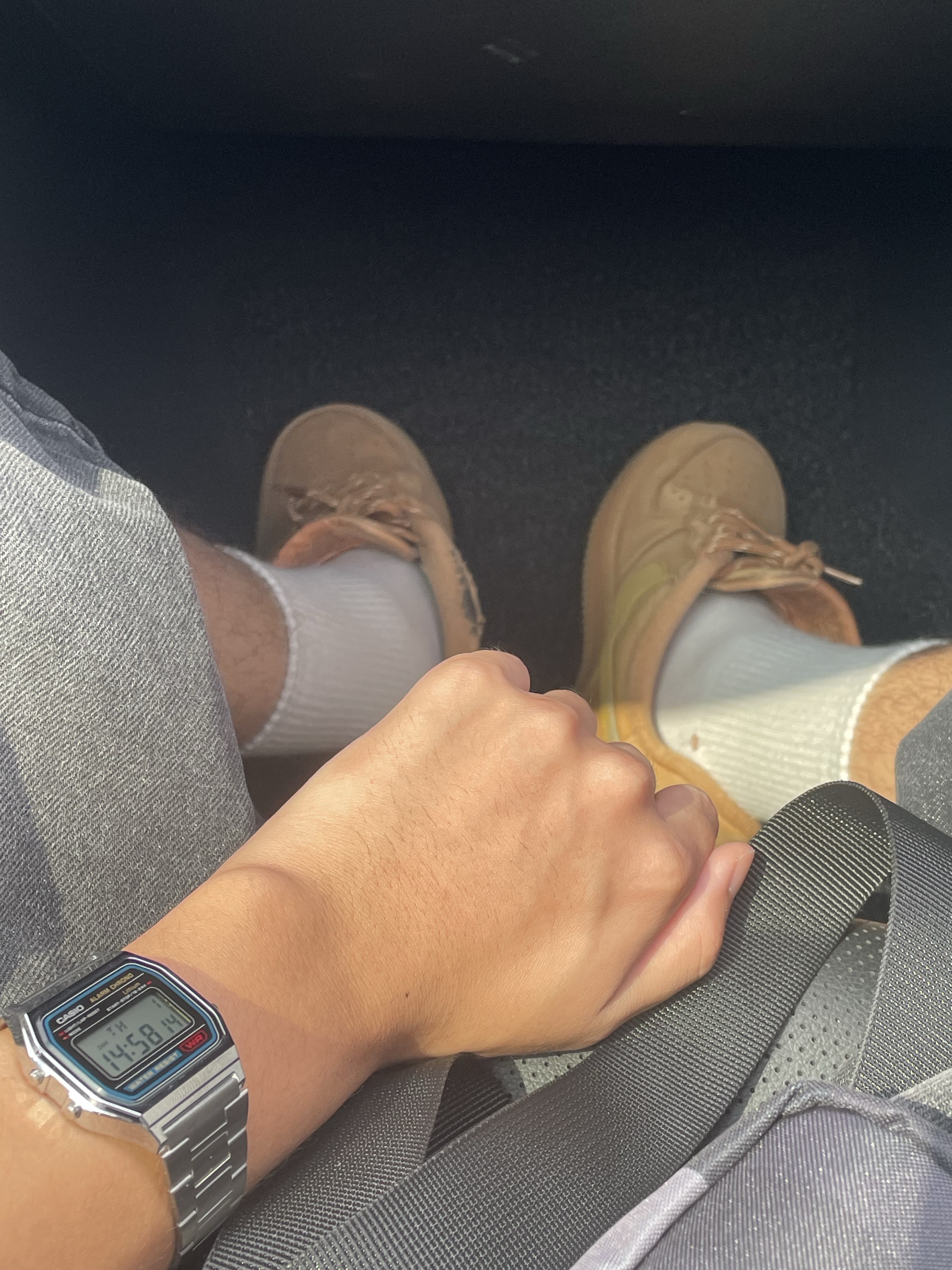 Nike Air Force 1 '07 WB Flax, Casio A-158WA-1 착용 스타일