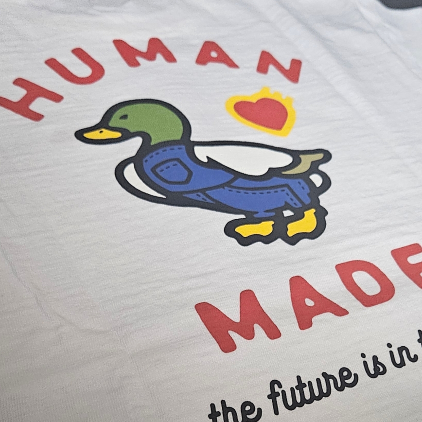 Human Made Graphic T-Shirt #1 White 착용 스타일 - 1