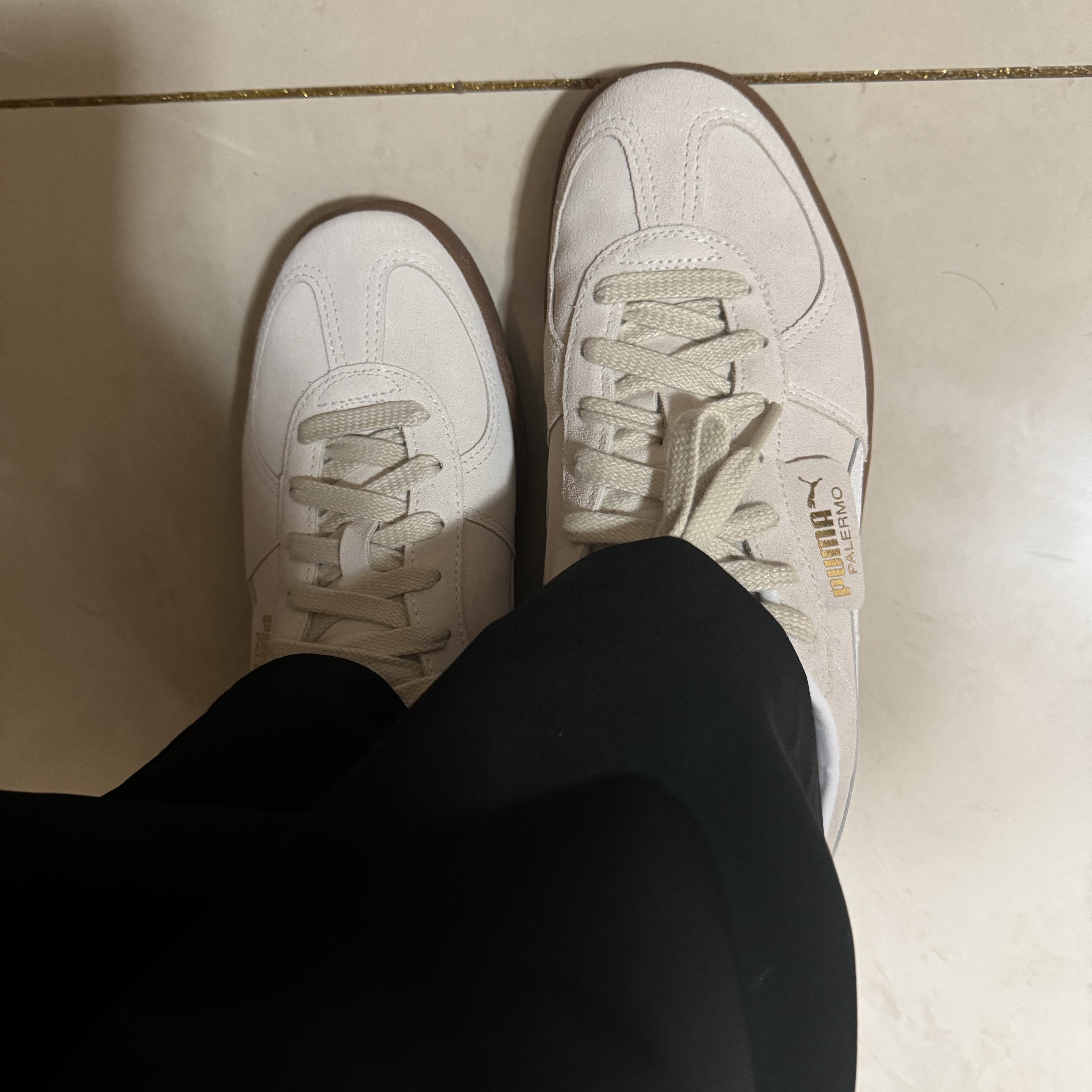 Puma Palermo Alpine Snow White 착용 스타일 - 2