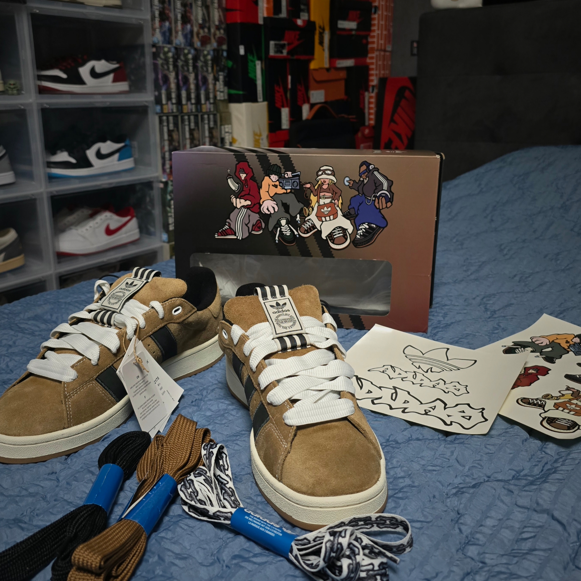 Adidas x YNuK Campus 00s Brown Desert 착용 스타일 - 1