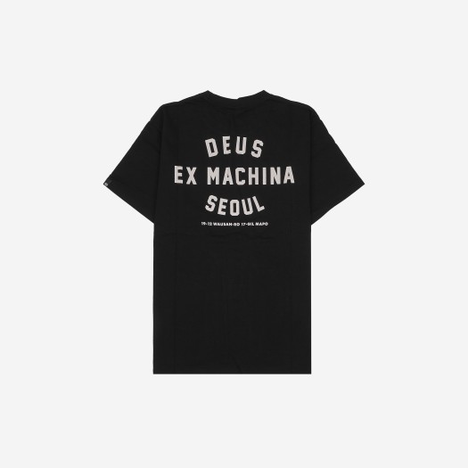 Deus Ex Machina Seoul College T-Shirt Black