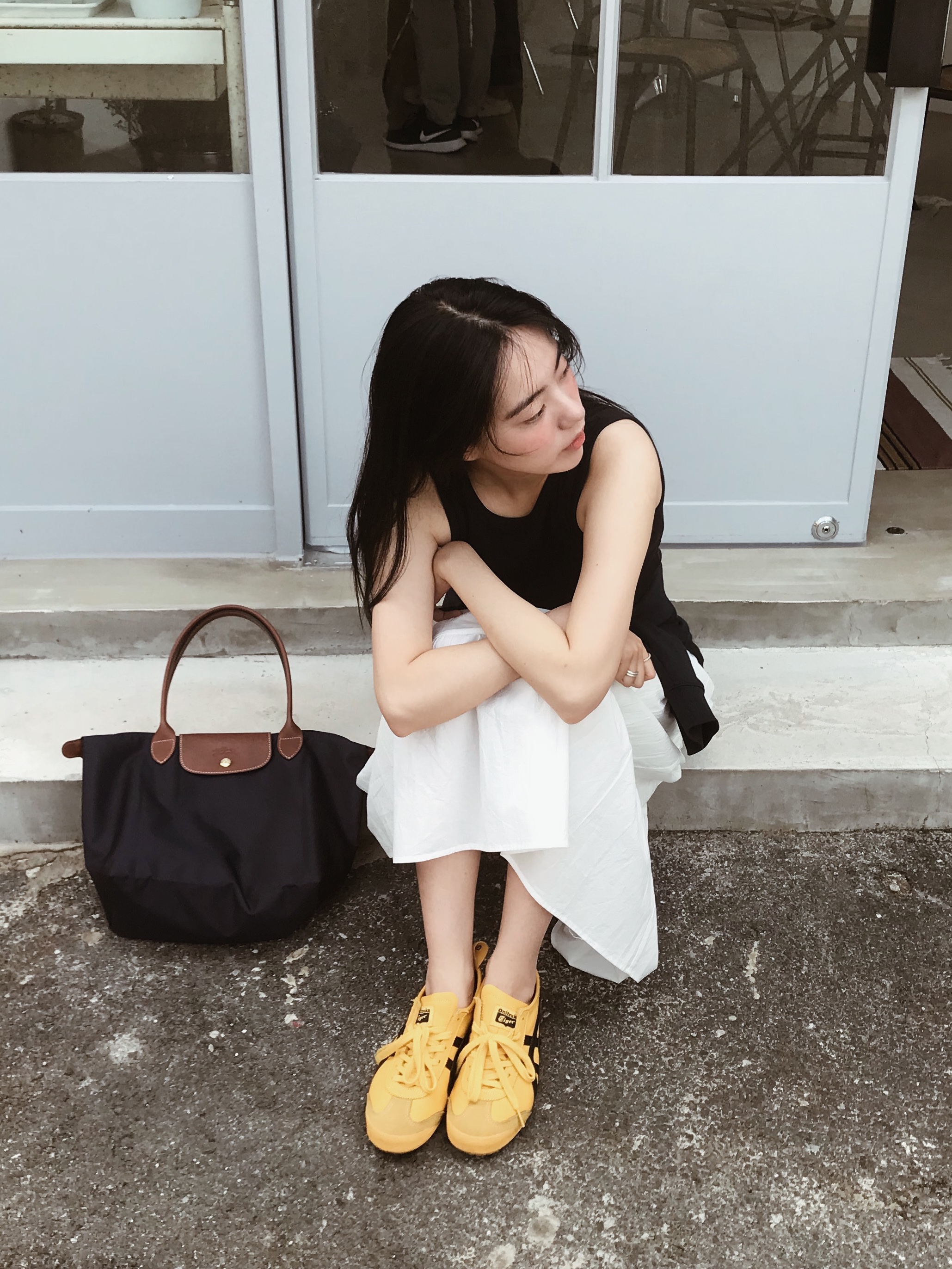 Longchamp Le Pliage Original Tote Bag M Navy, Onitsuka Tiger Mexico 66 Yellow Black 착용 스타일