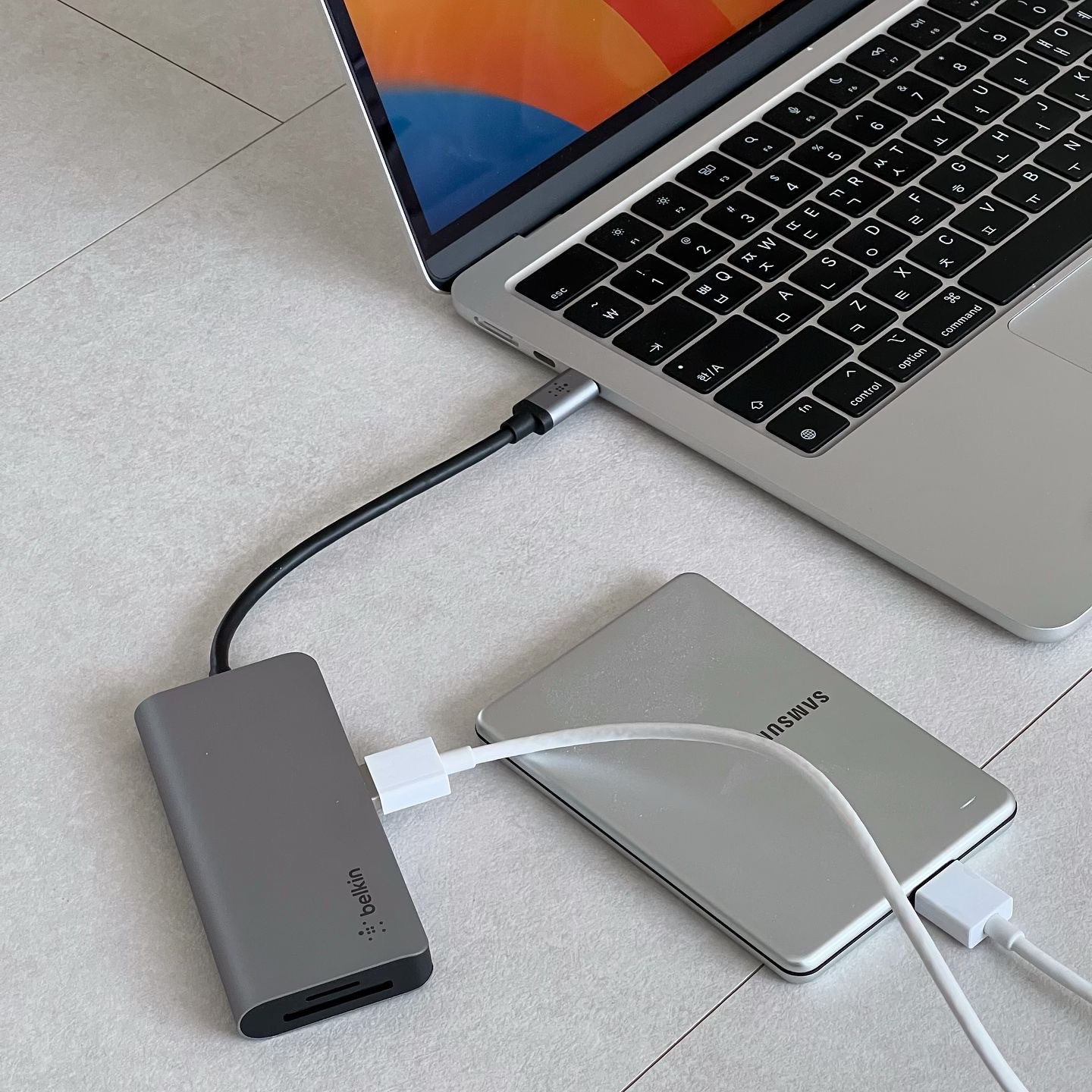 Belkin 7-in-1 USB C Type Hub Adapter AVC009bt 착용 스타일