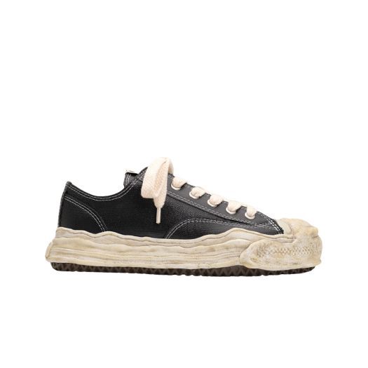 Maison Mihara Yasuhiro Hank OG Sole Silicon Coating Canvas Low-top Sneakers Black