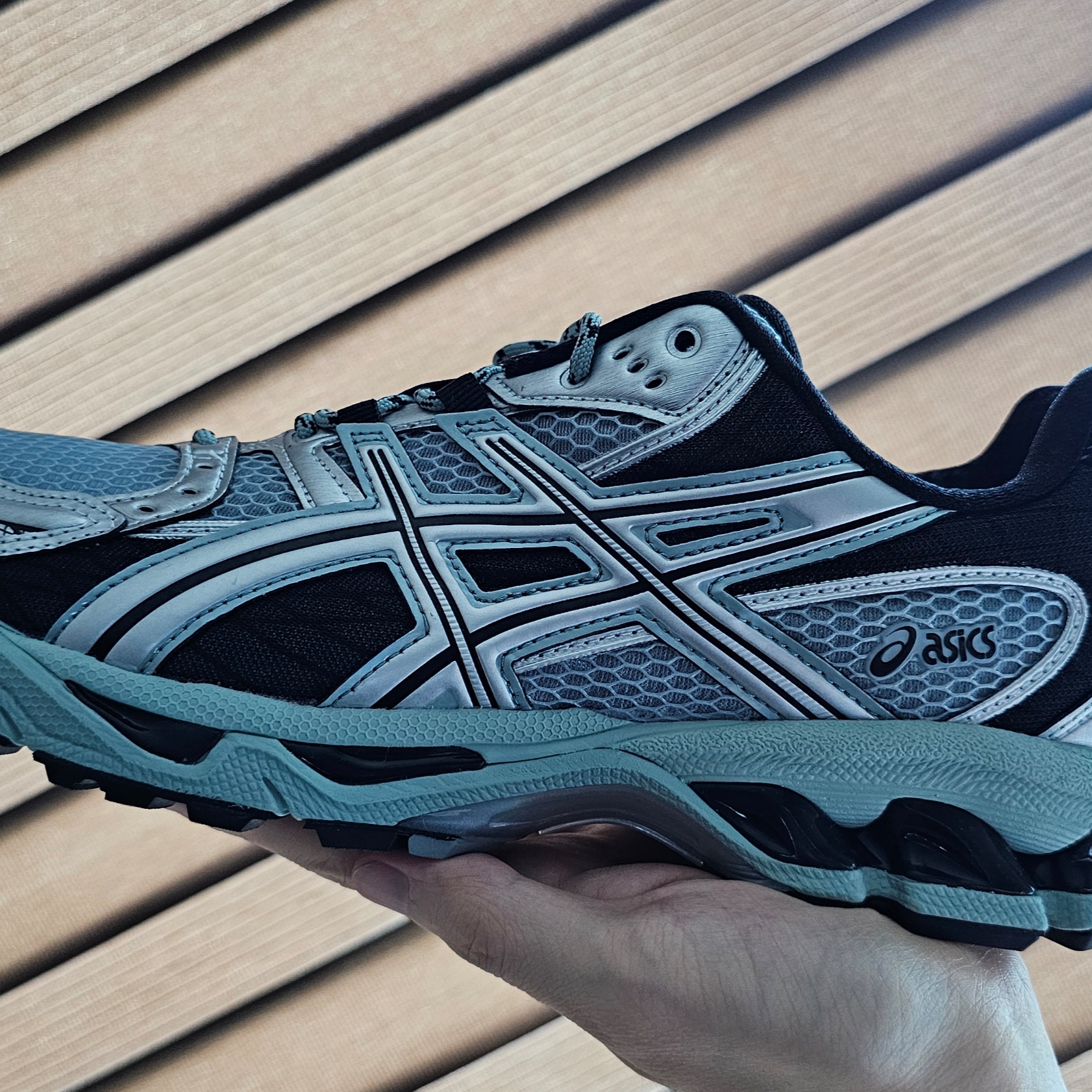 Asics Gel-Nimbus 10.1 Ocean Haze Pure Silver 착용 스타일