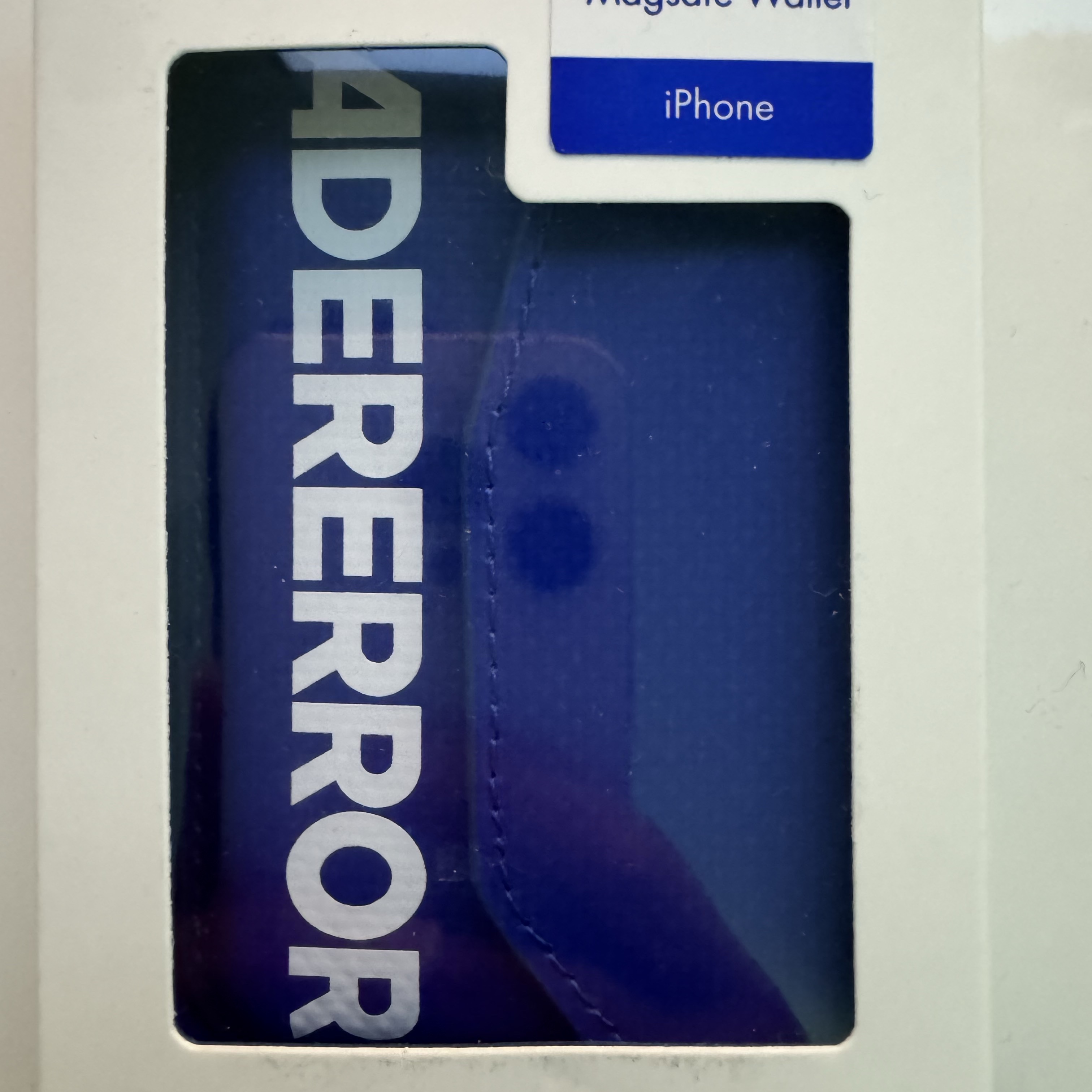 Ader Error Standic Magsafe Wallet Z-Blue 착용 스타일 - 1