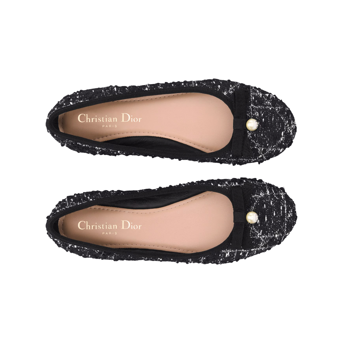 (W) Dior Ballet Flat Mesh Technical Fabric Black 상세 이미지 3