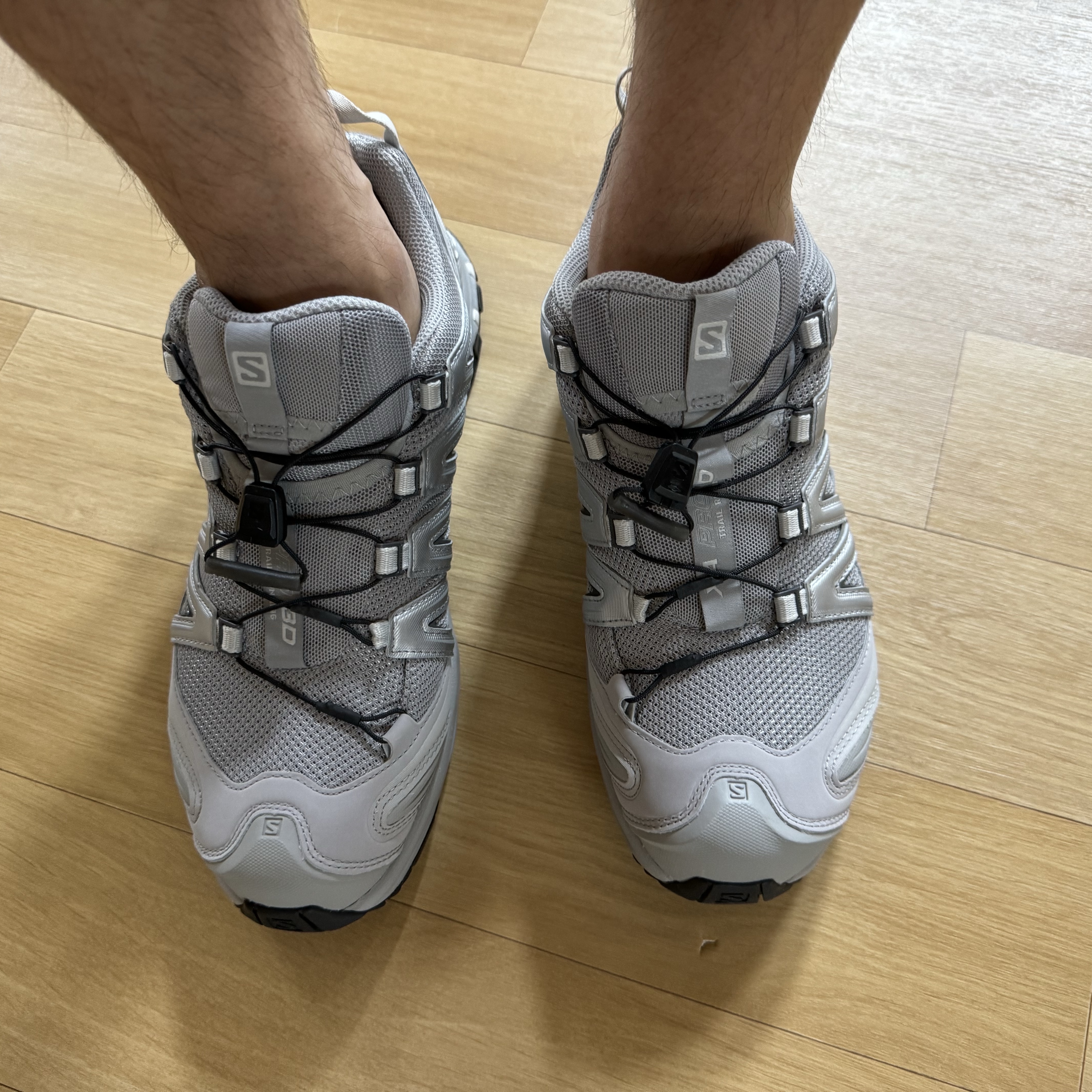 Salomon XA Pro 3D Alloy Silver 착용 스타일 - 2