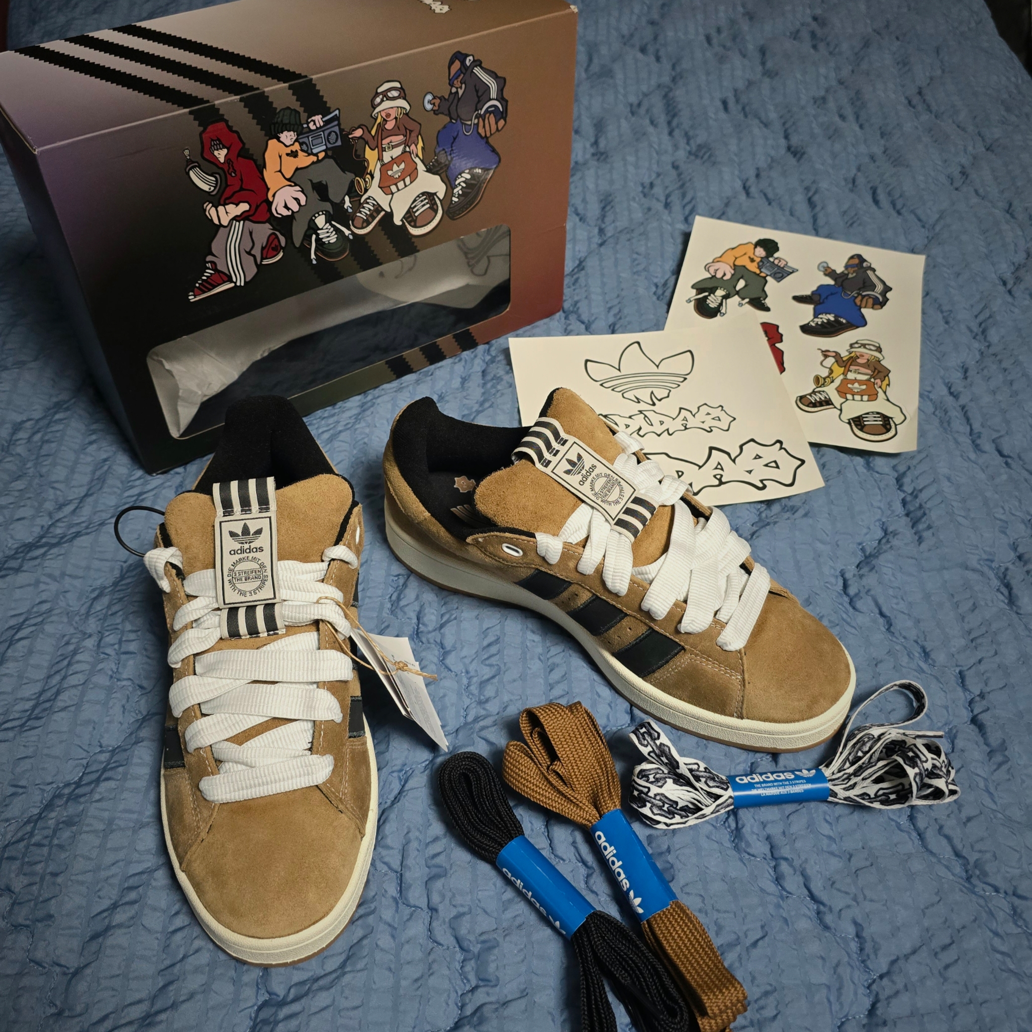 Adidas x YNuK Campus 00s Brown Desert 착용 스타일 - 6